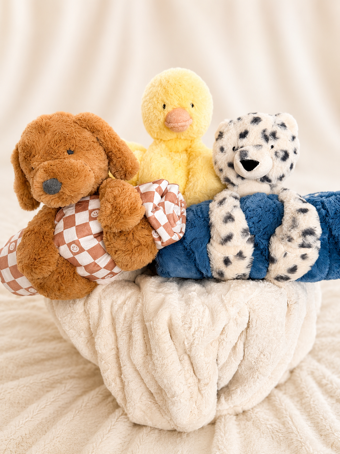 Stuffed Animal Baby Blanket Combo|Choose Animal & Blanket