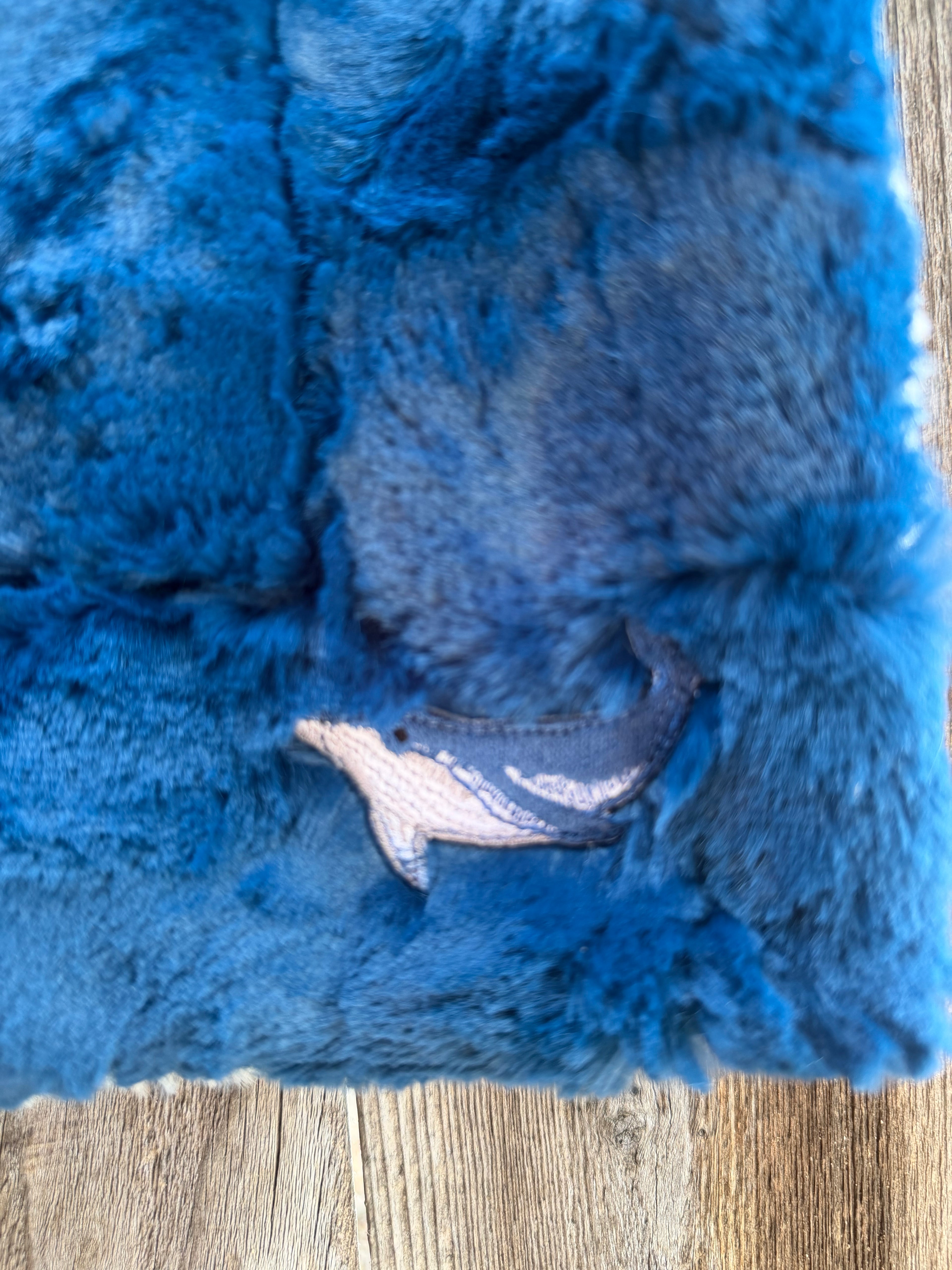 Coastal Whale Minky Lap Blanket