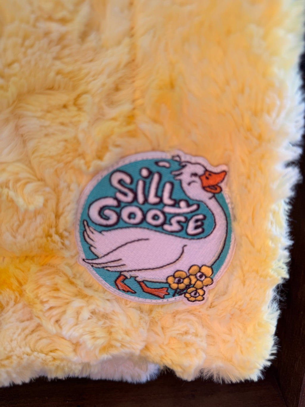 Silly Goose Yellow Baby Blanket🪿☀️
