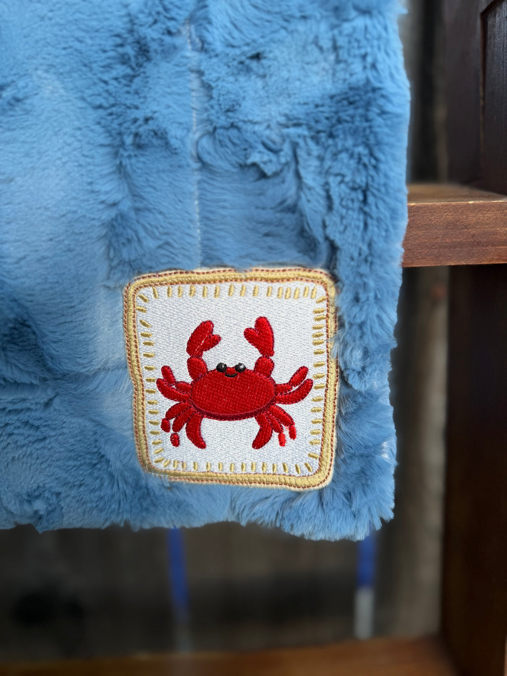 Coastal Crab Baby Blanket🦀