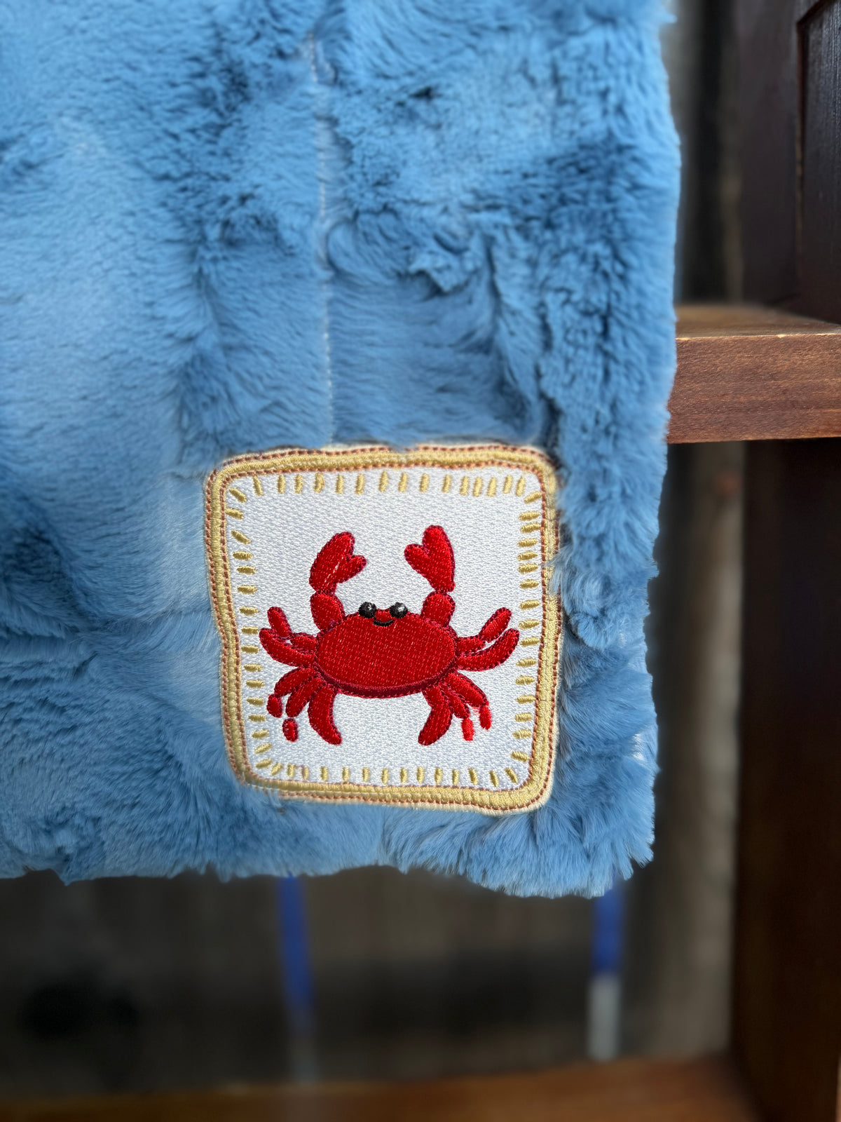 Coastal Crab Baby Blanket🦀