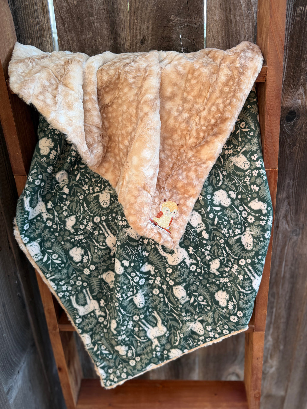 Woodland Friends Baby Blanket🦉🦌