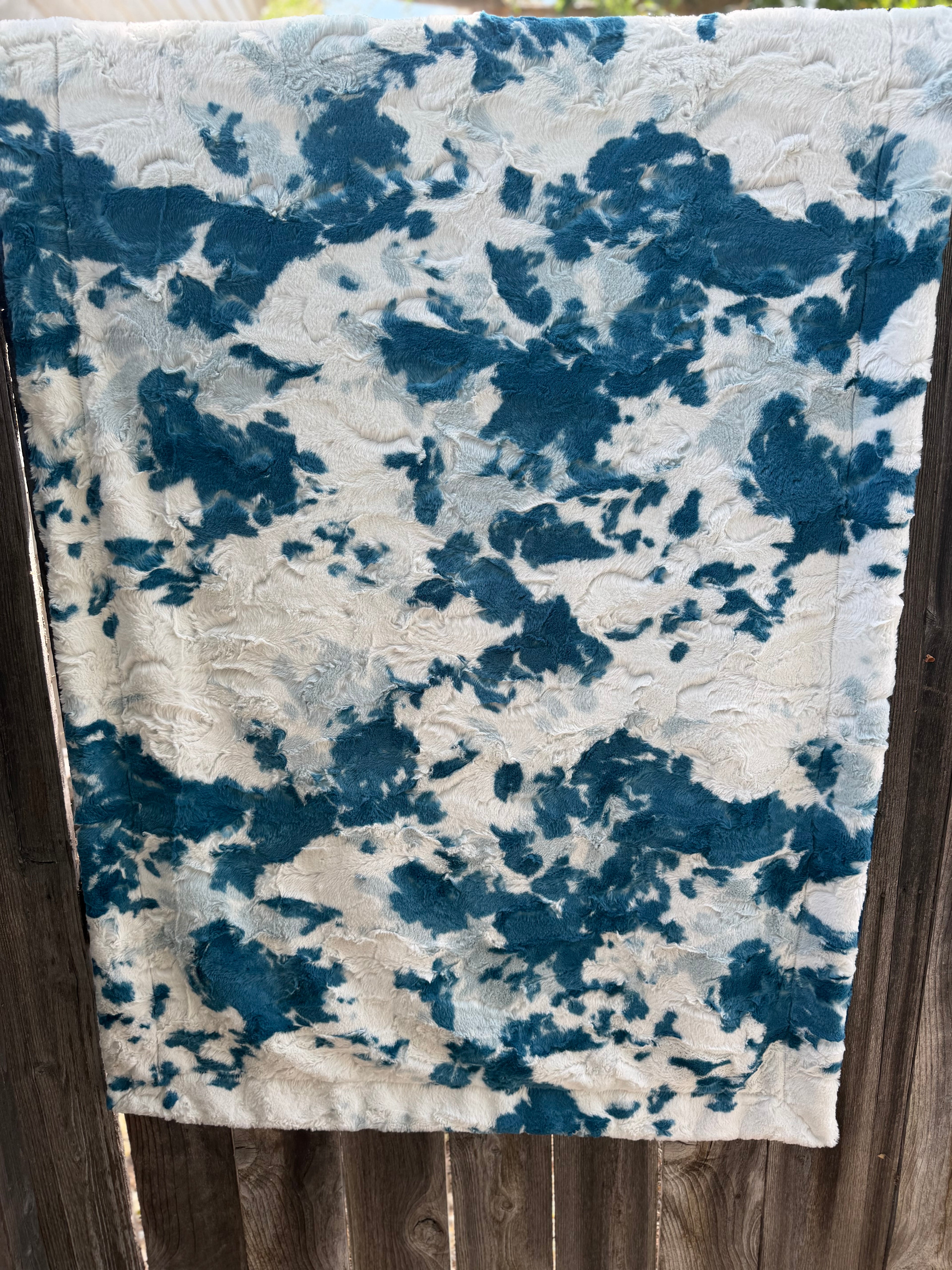 Coastal Whale Minky Lap Blanket