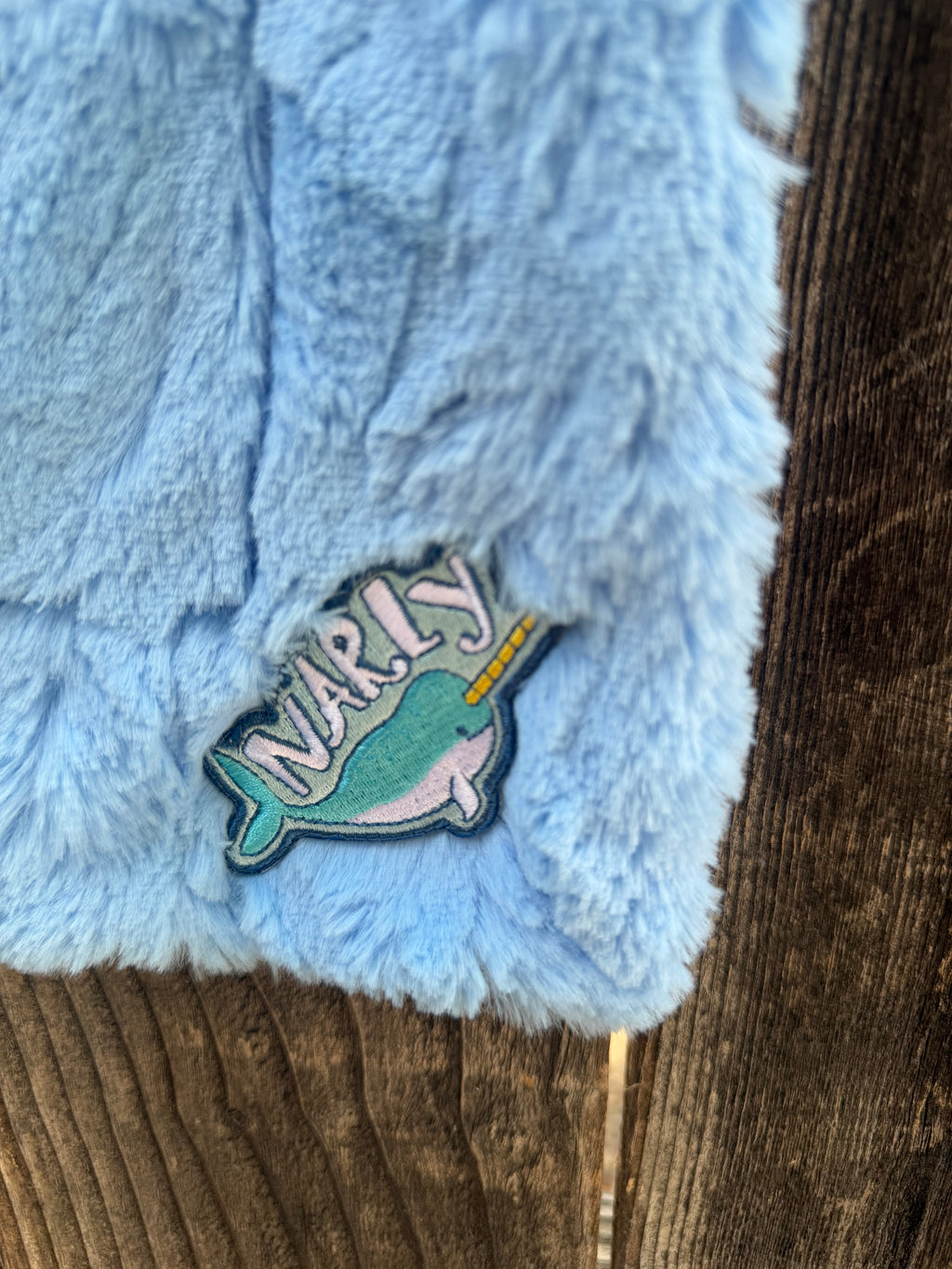 Under the Sea Narwhal Minky Baby Blanket