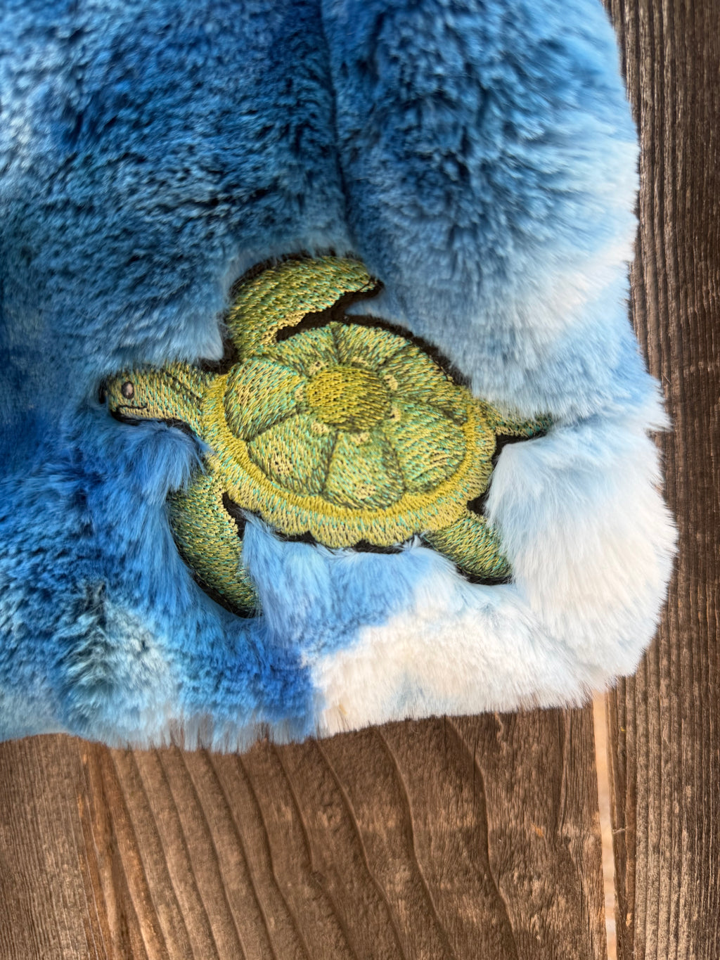 Coastal Turtle Minky Baby Blanket