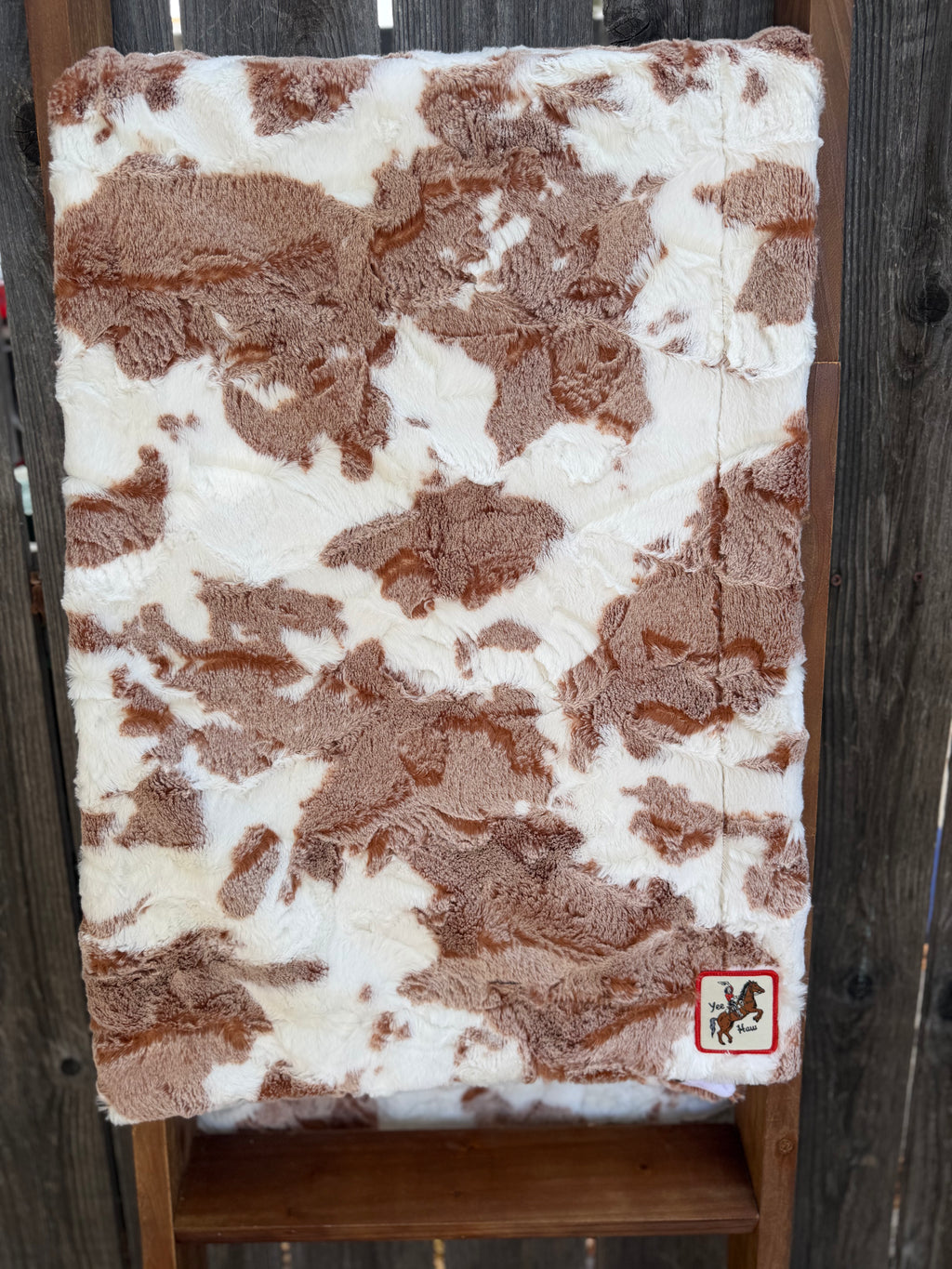 Cowhide Cowgirl Minky Lap Blanket 🤠