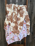 Cowhide Cowgirl Minky Lap Blanket 🤠