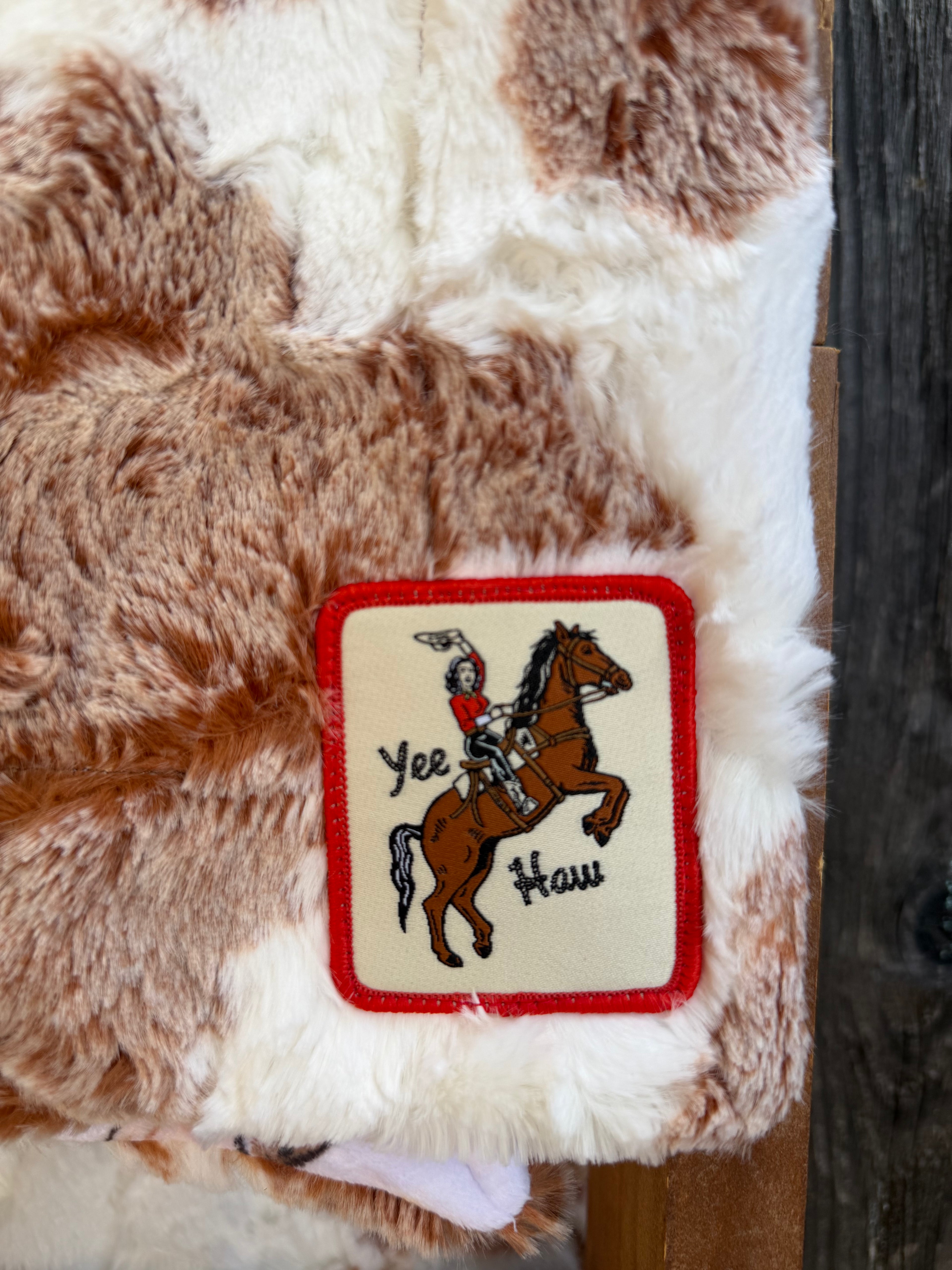Cowhide Cowgirl Minky Lap Blanket 🤠