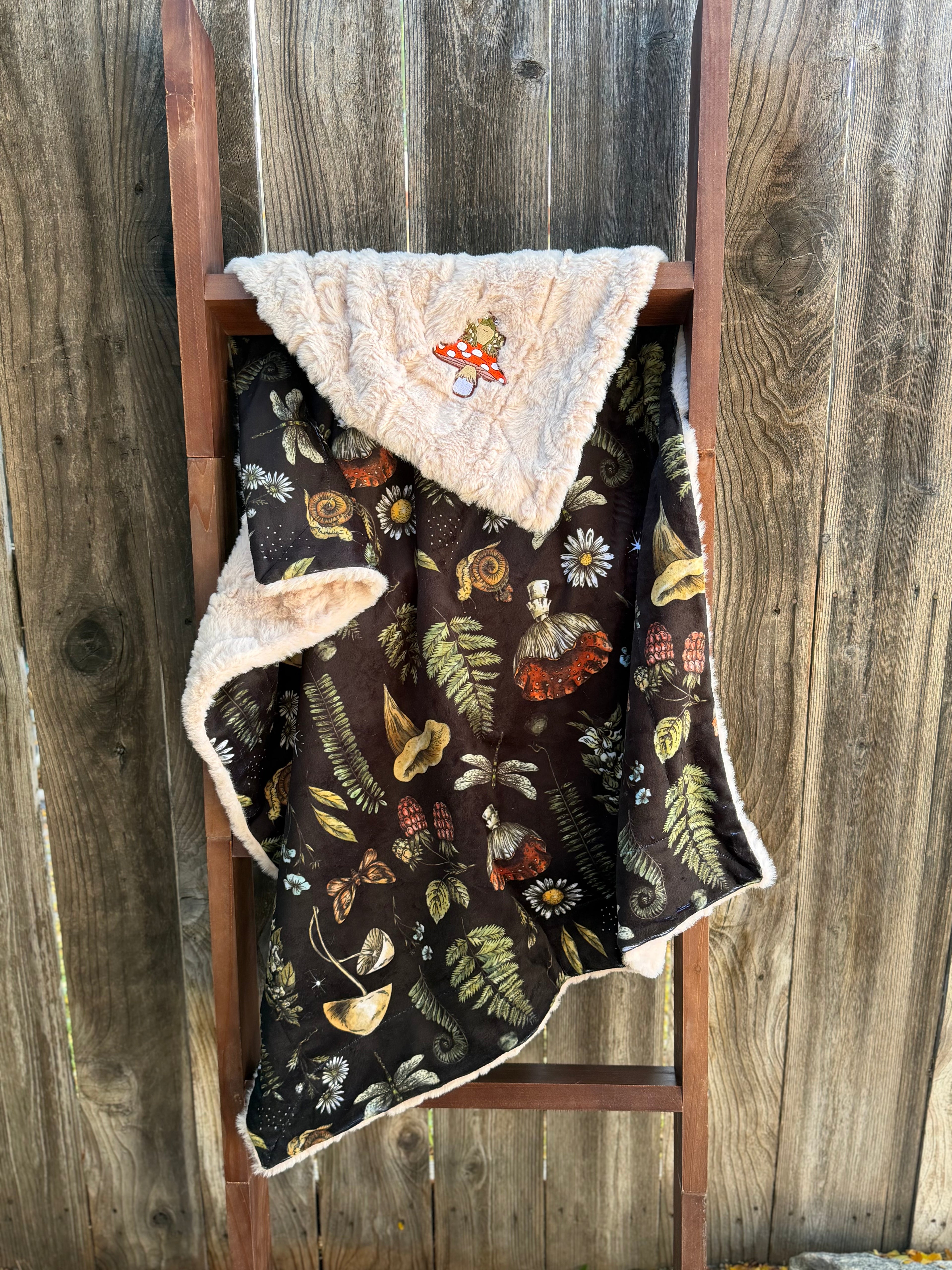 Whimsical Woodland Minky Baby Blanket