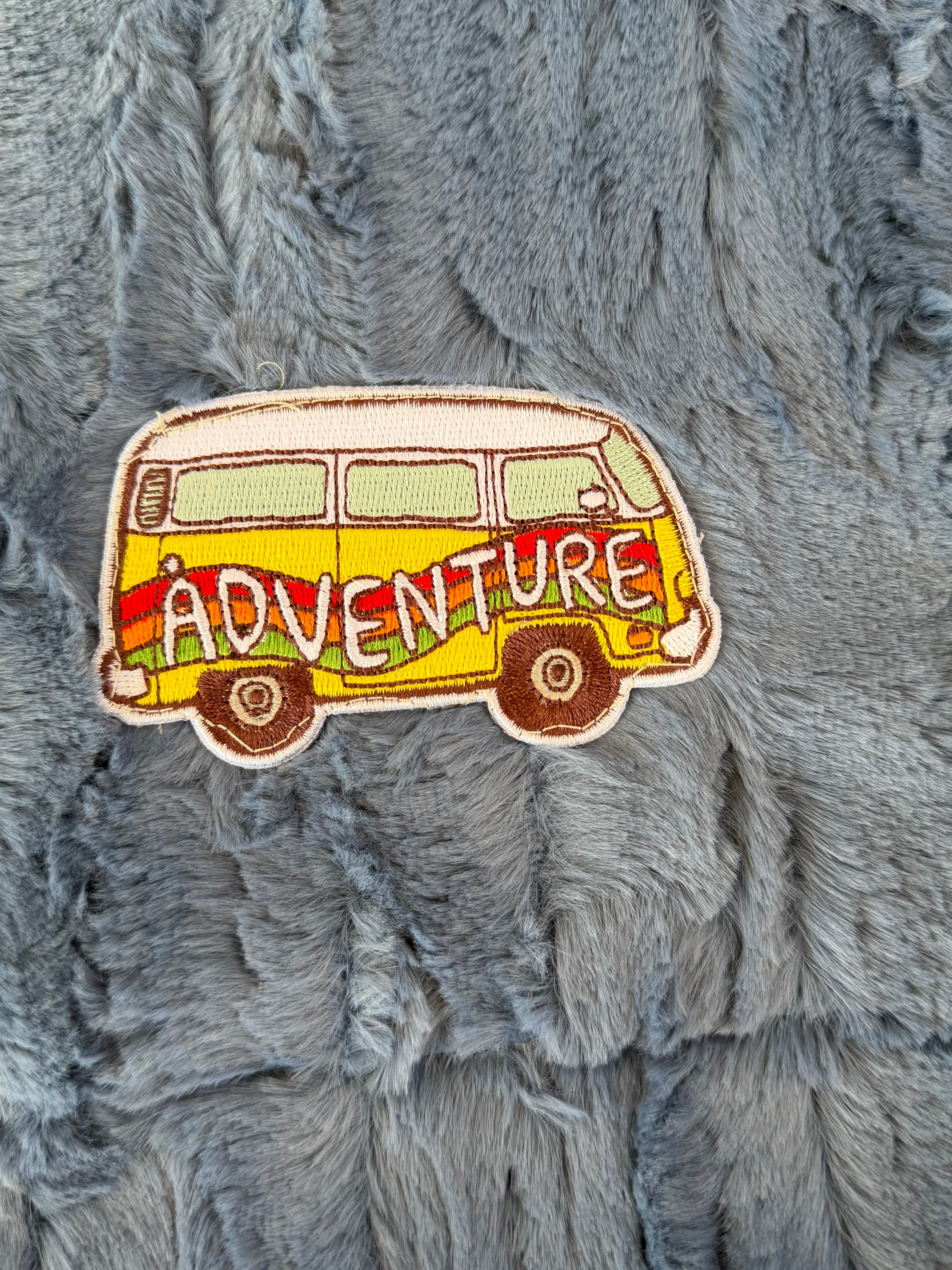 Adventure Minky Baby Blanket Blue