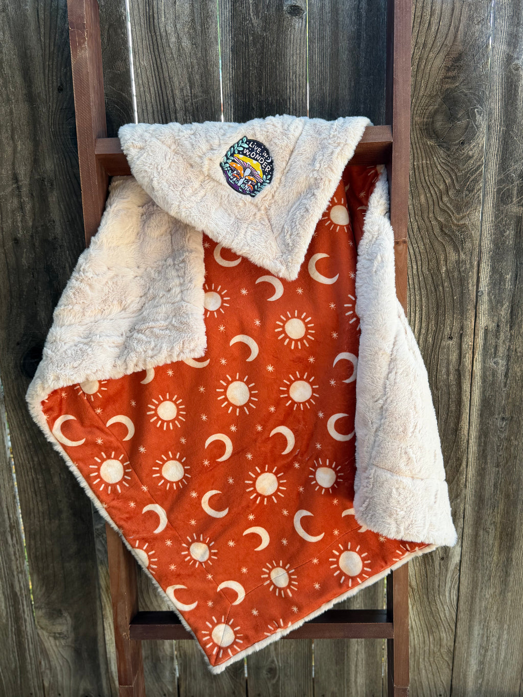 Live in Wonder Celestial Minky Baby Blanket