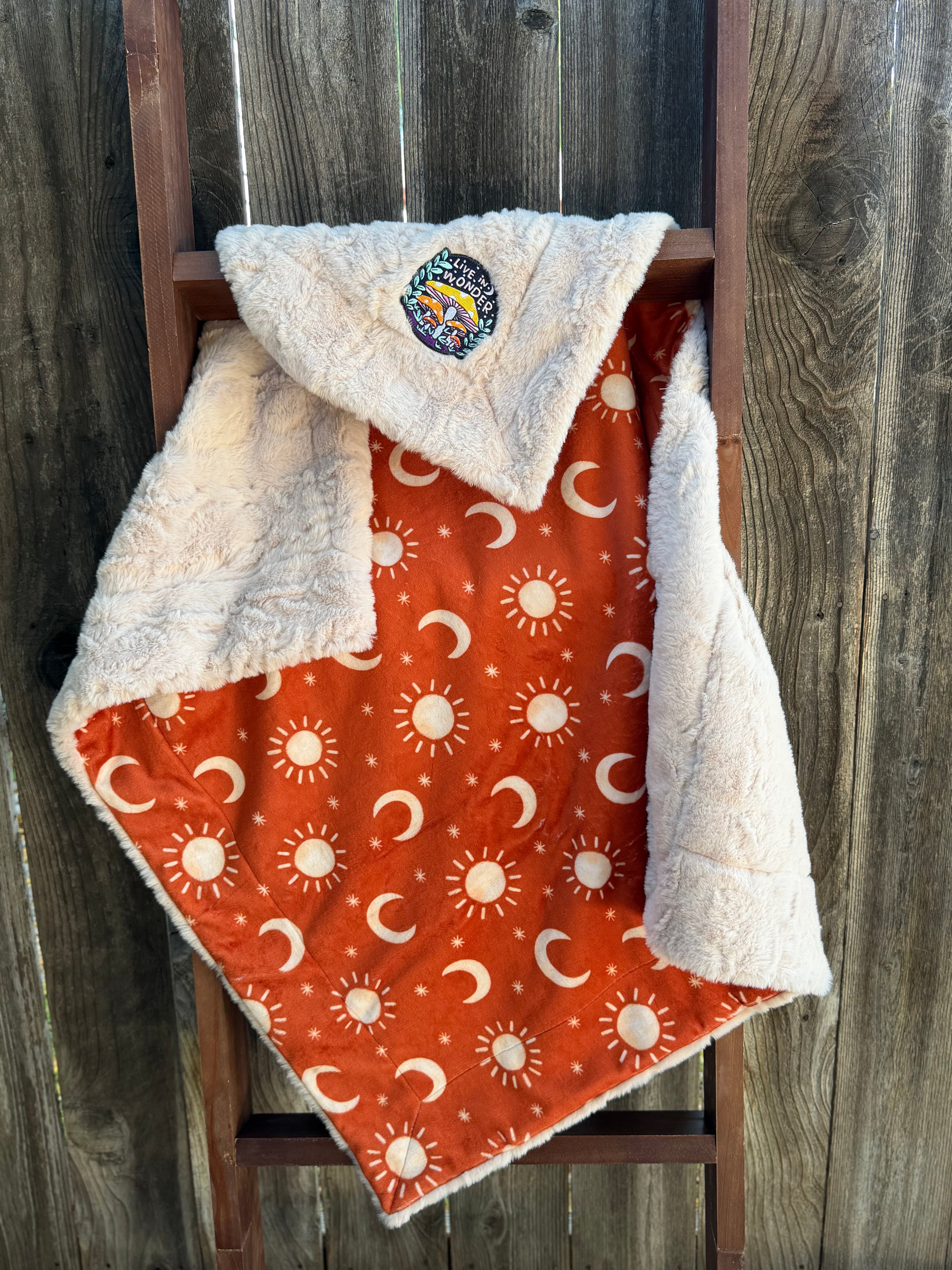 Live in Wonder Celestial Minky Baby Blanket