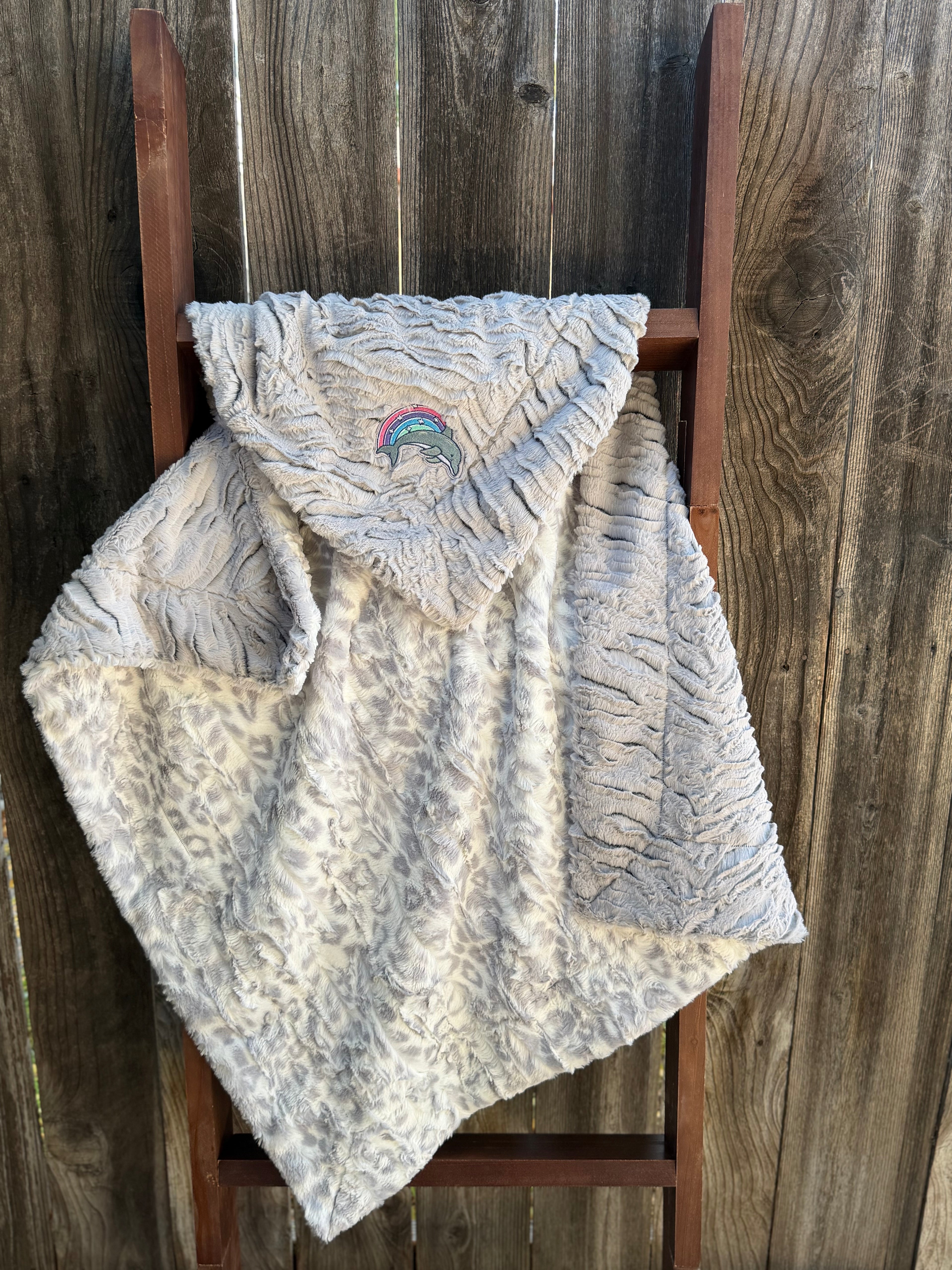 Dolphin Dreams Minky Baby Blanket