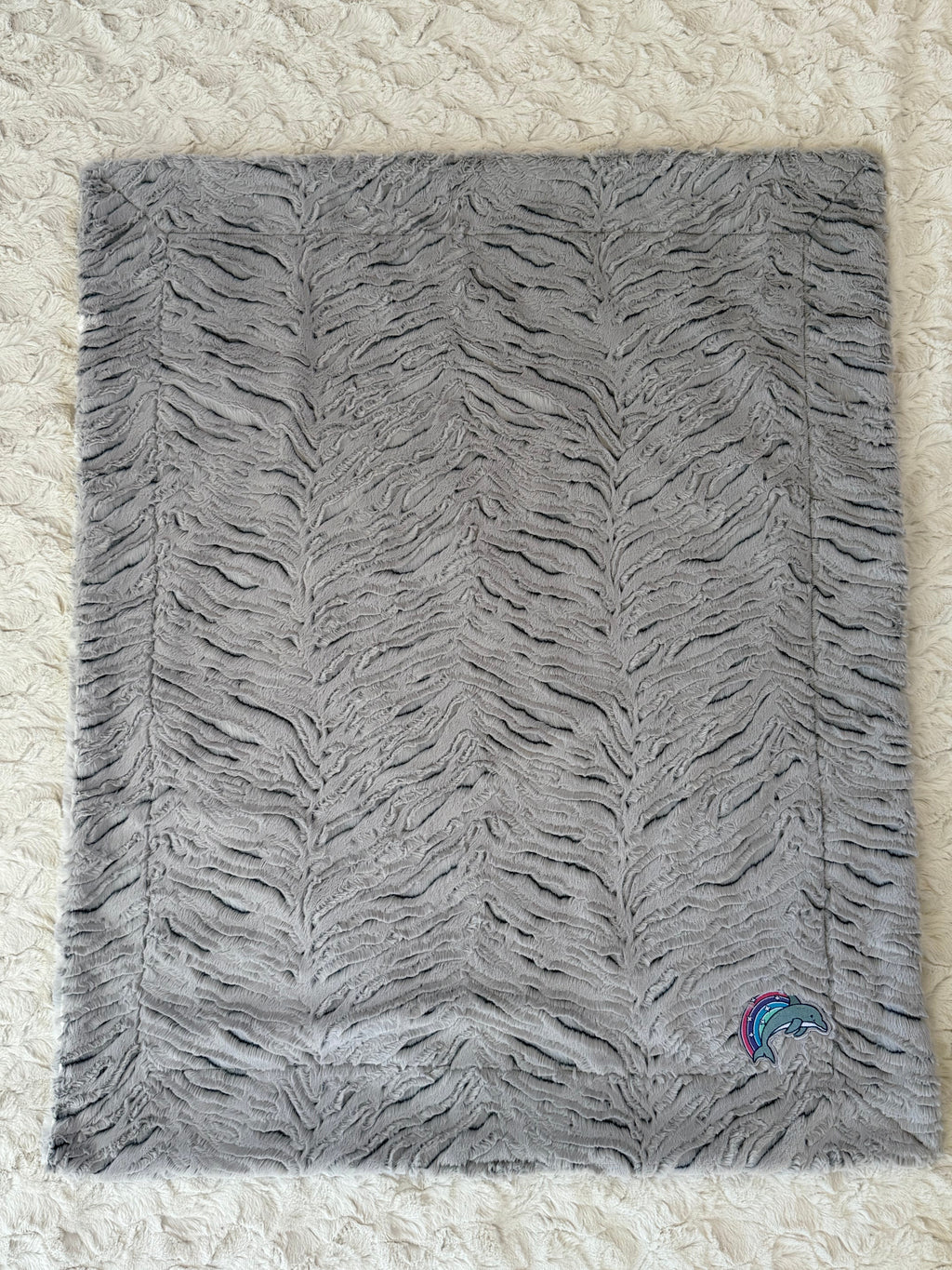 Dolphin Dreams Minky Baby Blanket