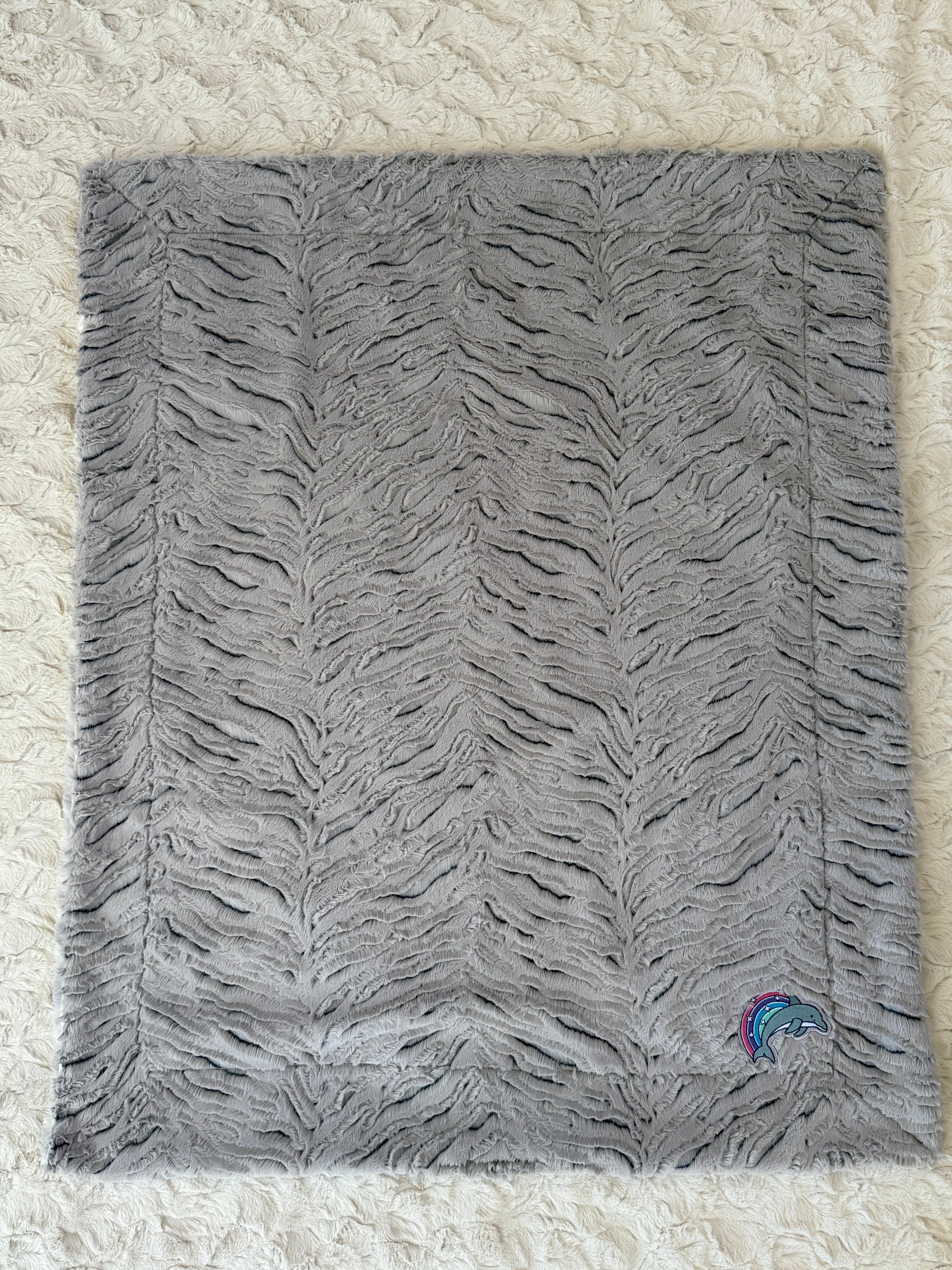 Dolphin Dreams Minky Baby Blanket