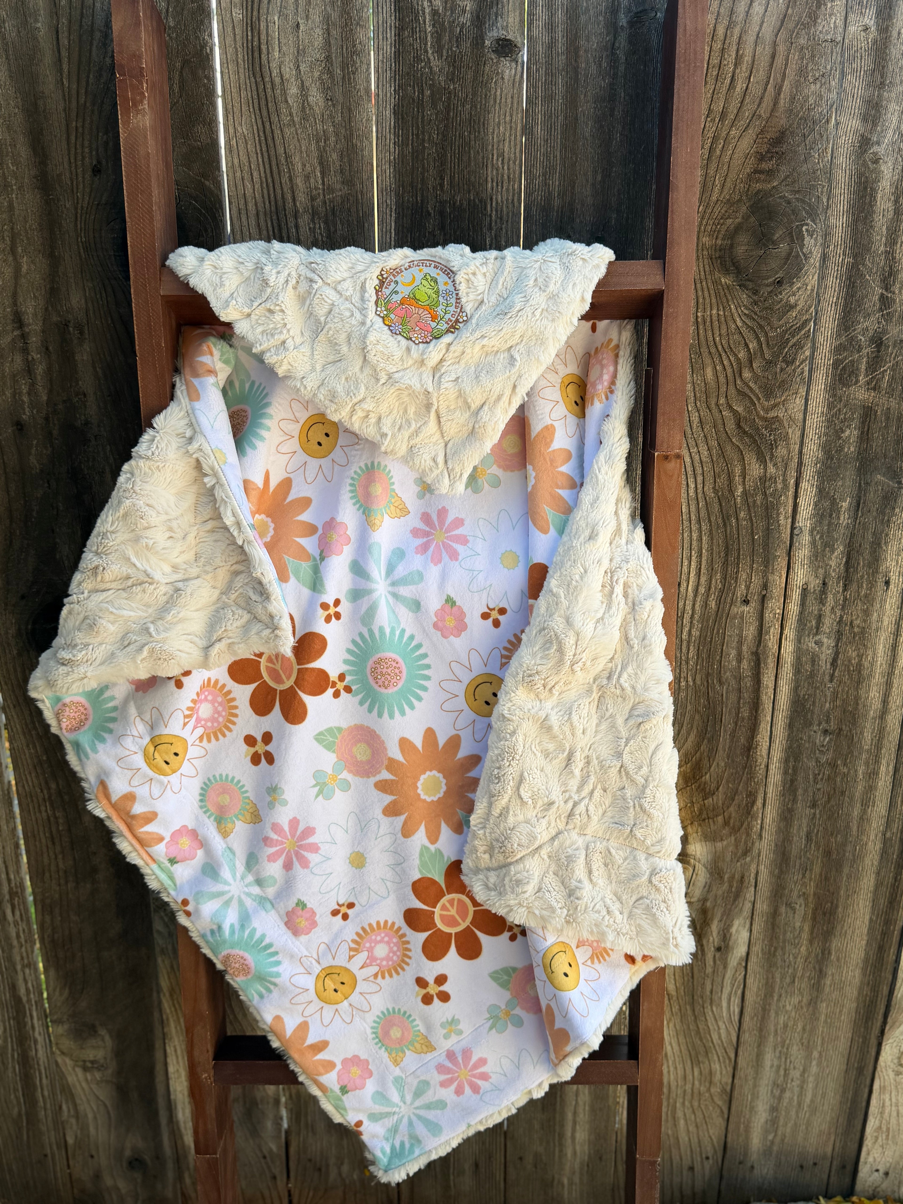 🌼 Groovy Minky Baby Blanket