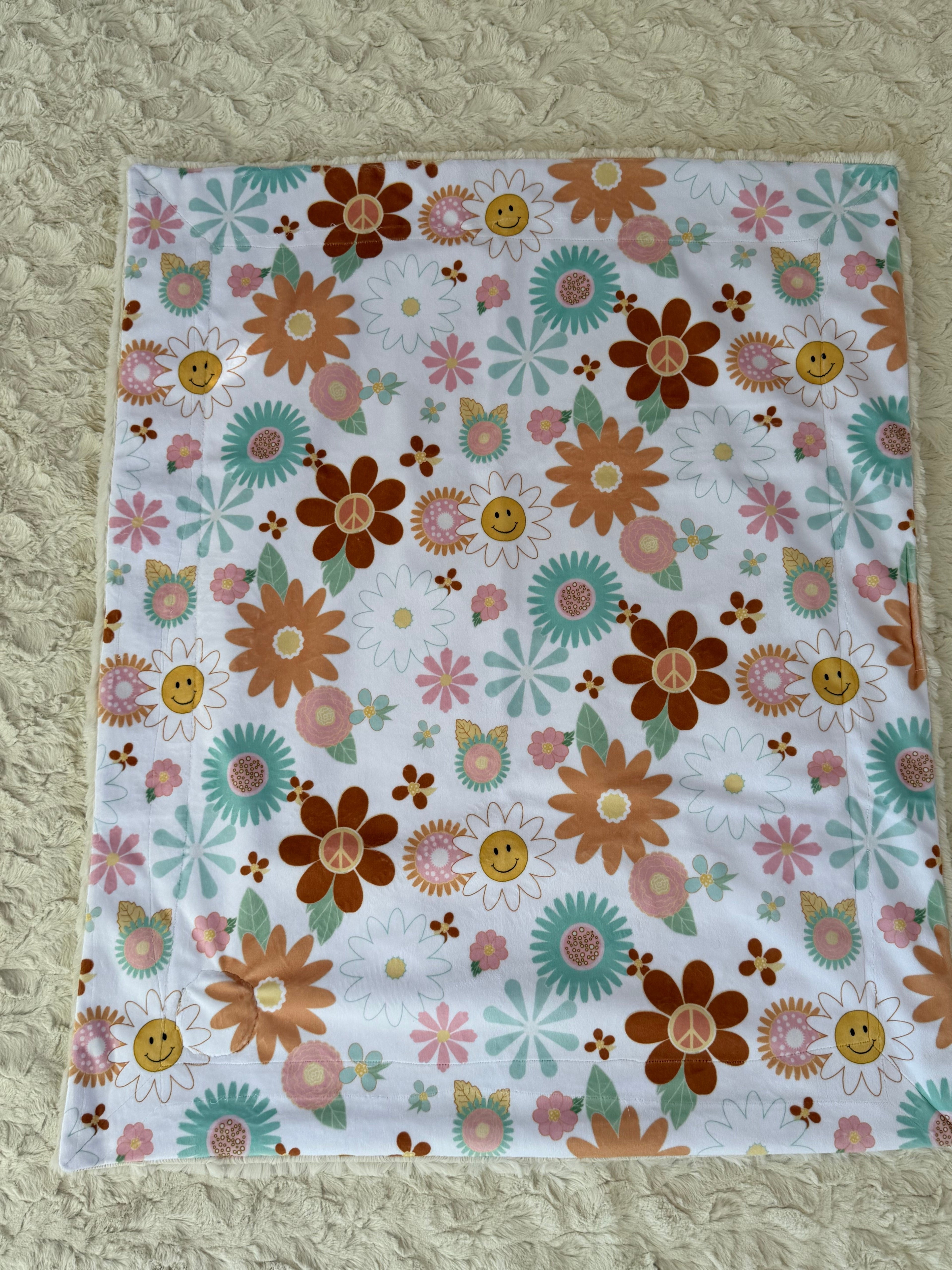 🌼 Groovy Minky Baby Blanket