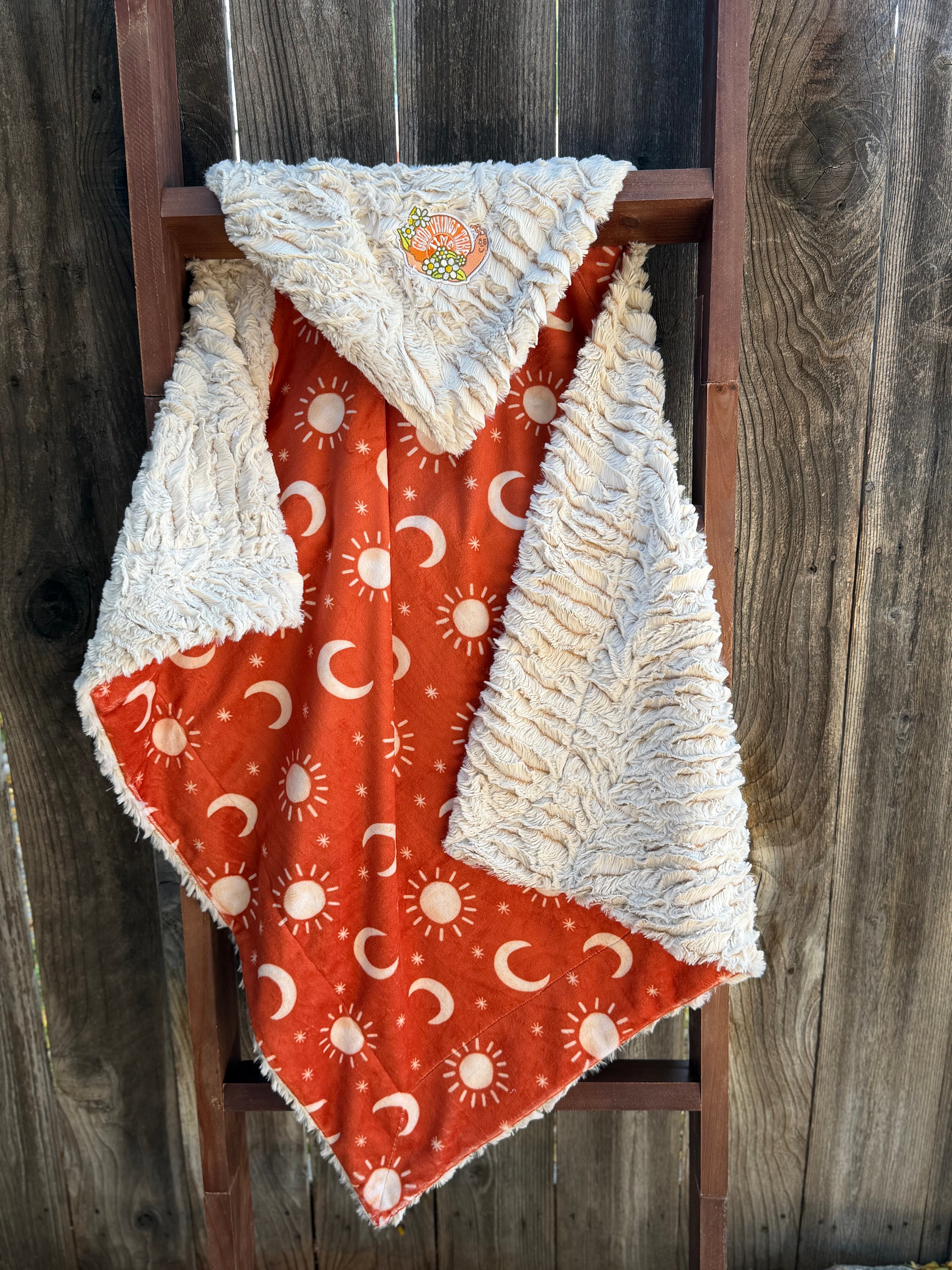 🐌 Good Things Take Time Minky Baby Blanket