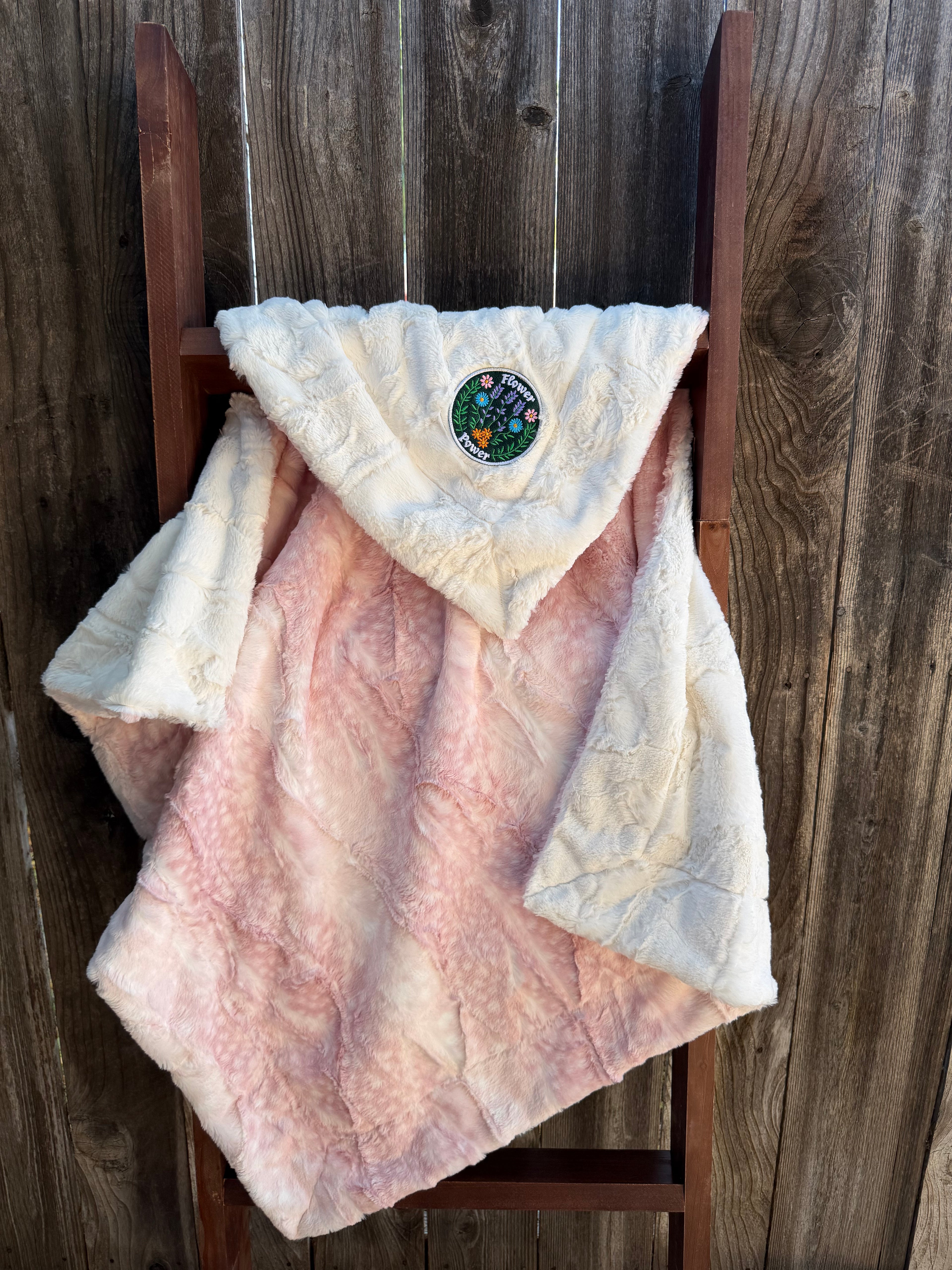 🌸 Flower Power Minky Baby Blanket