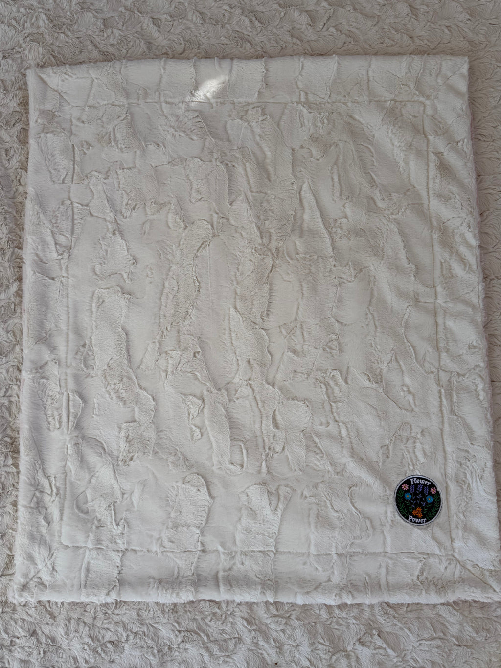 🌸 Flower Power Minky Baby Blanket