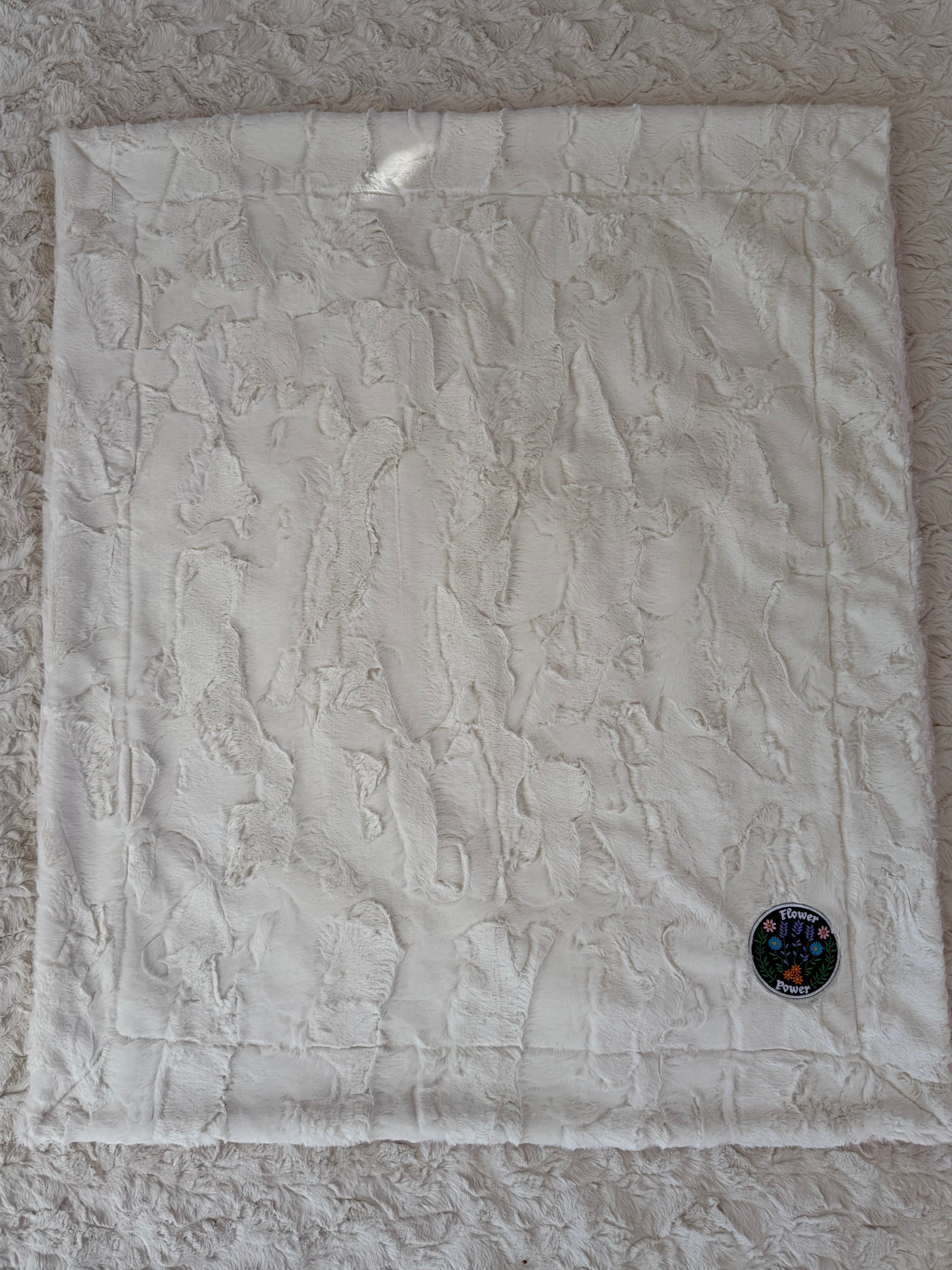 🌸 Flower Power Minky Baby Blanket