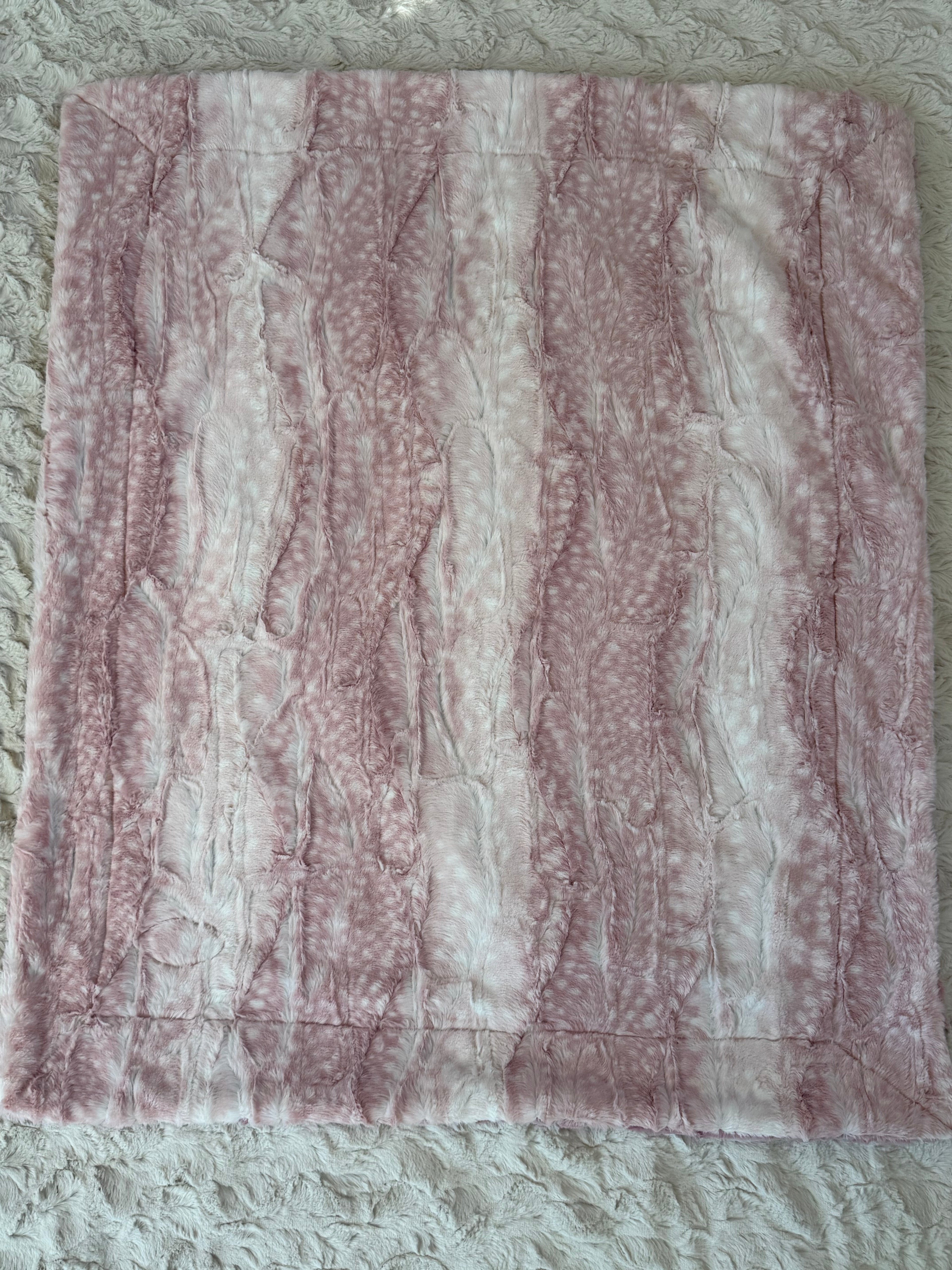 Pink Explorer Minky Baby Blanket