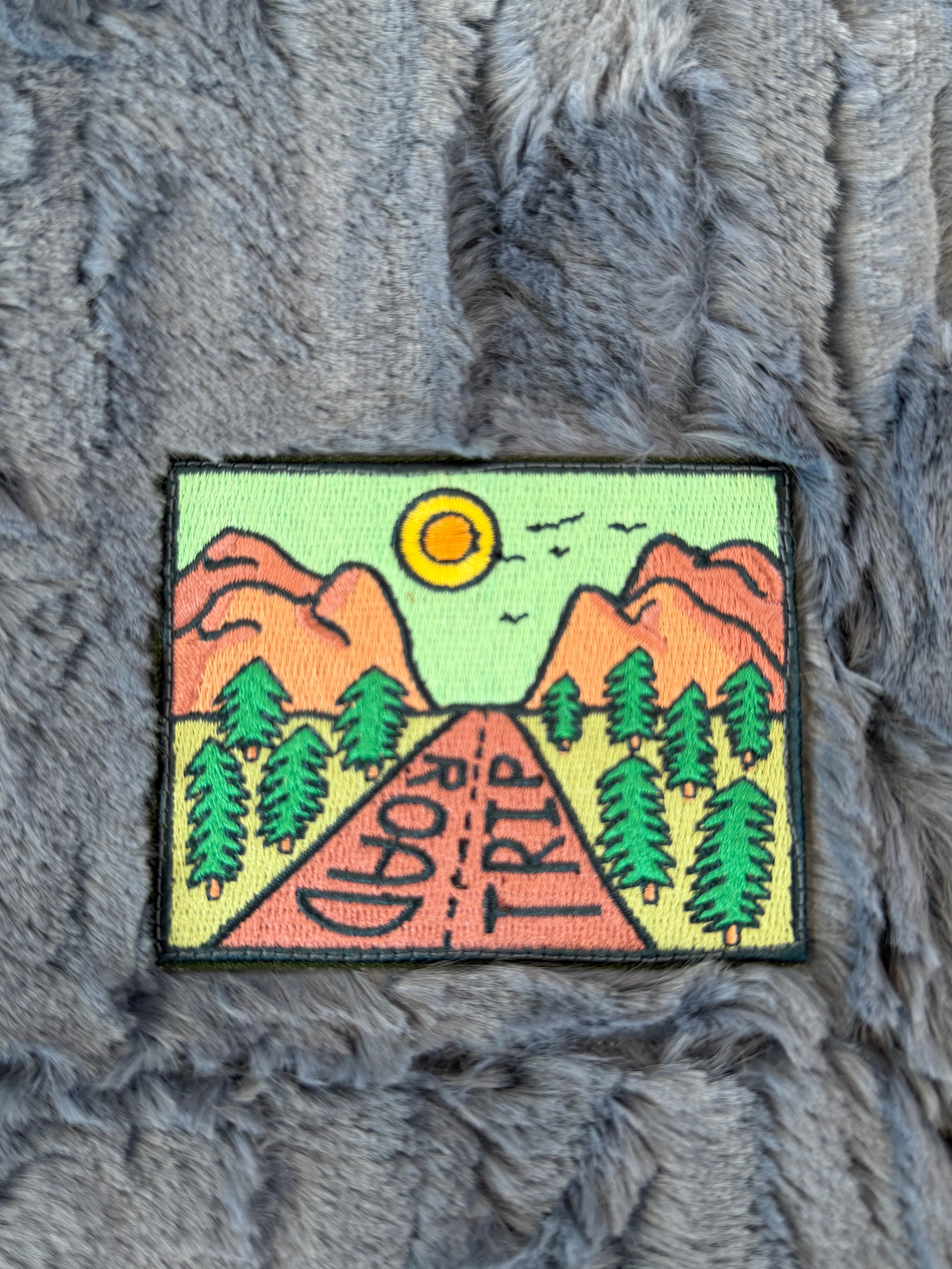 🌳 Road Trip Minky Baby Blanket