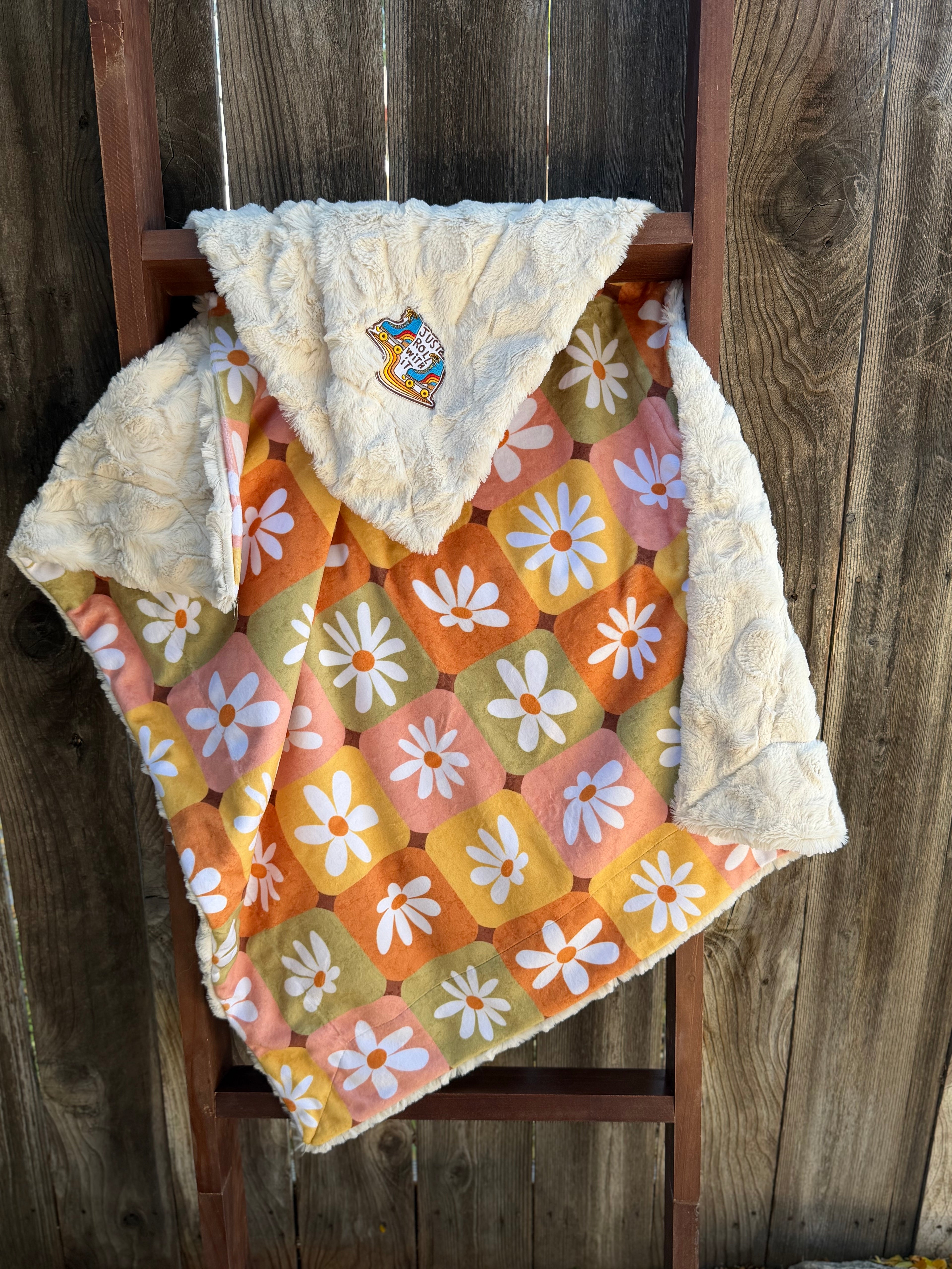 🌼 Just Roll With It Minky Baby Blanket