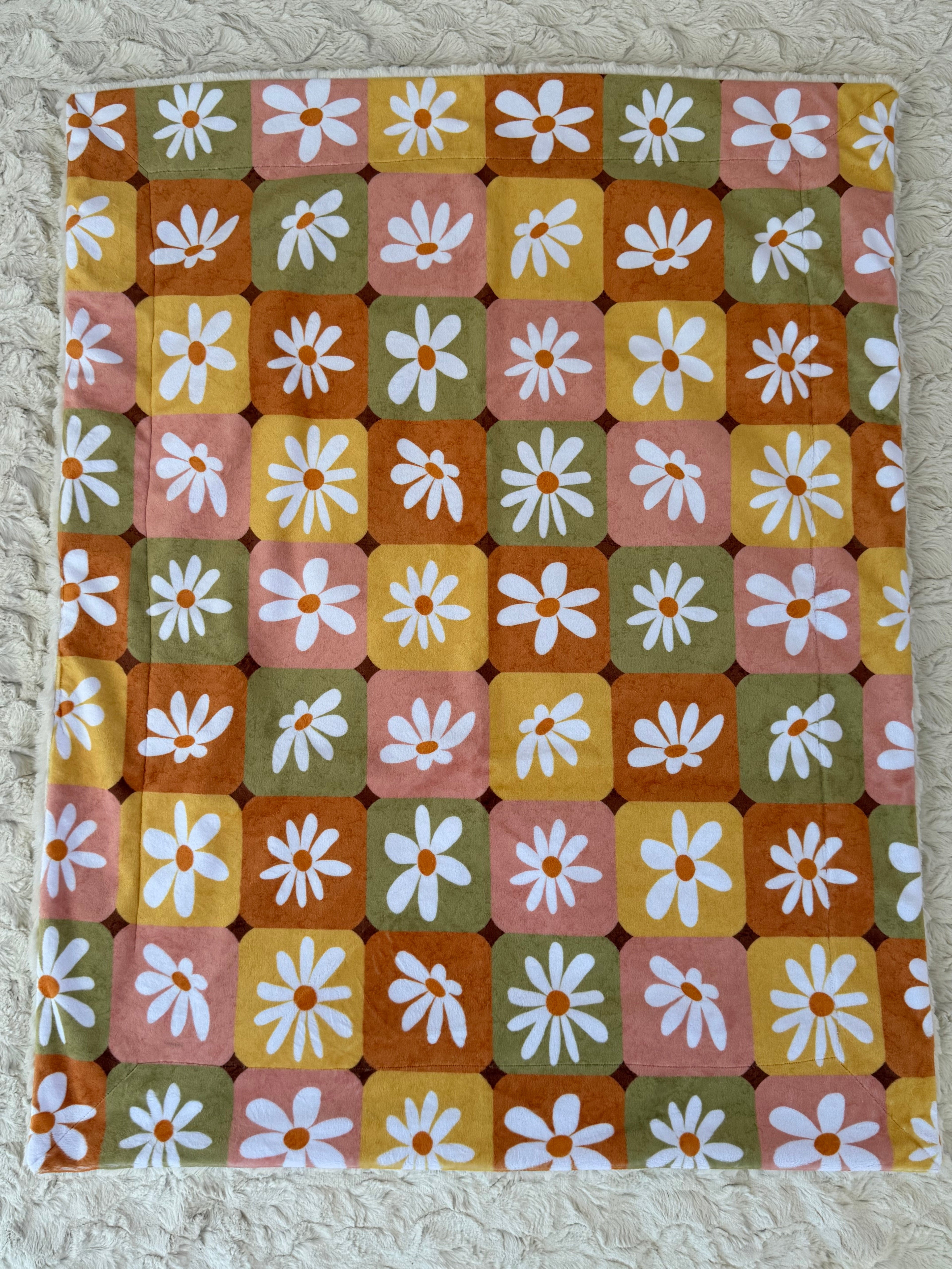 🌼 Just Roll With It Minky Baby Blanket
