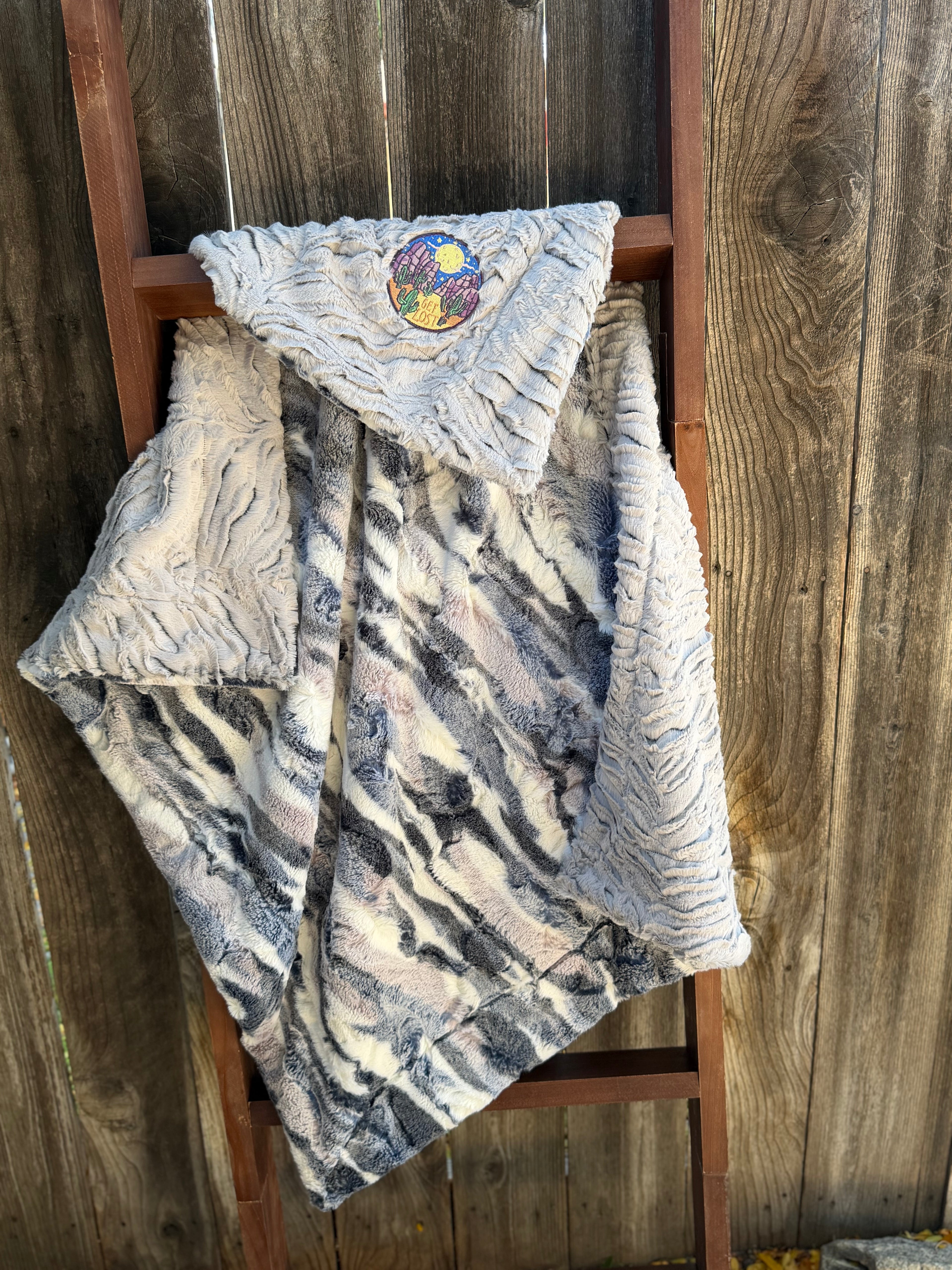 🌙 Get Lost Minky Baby Blanket