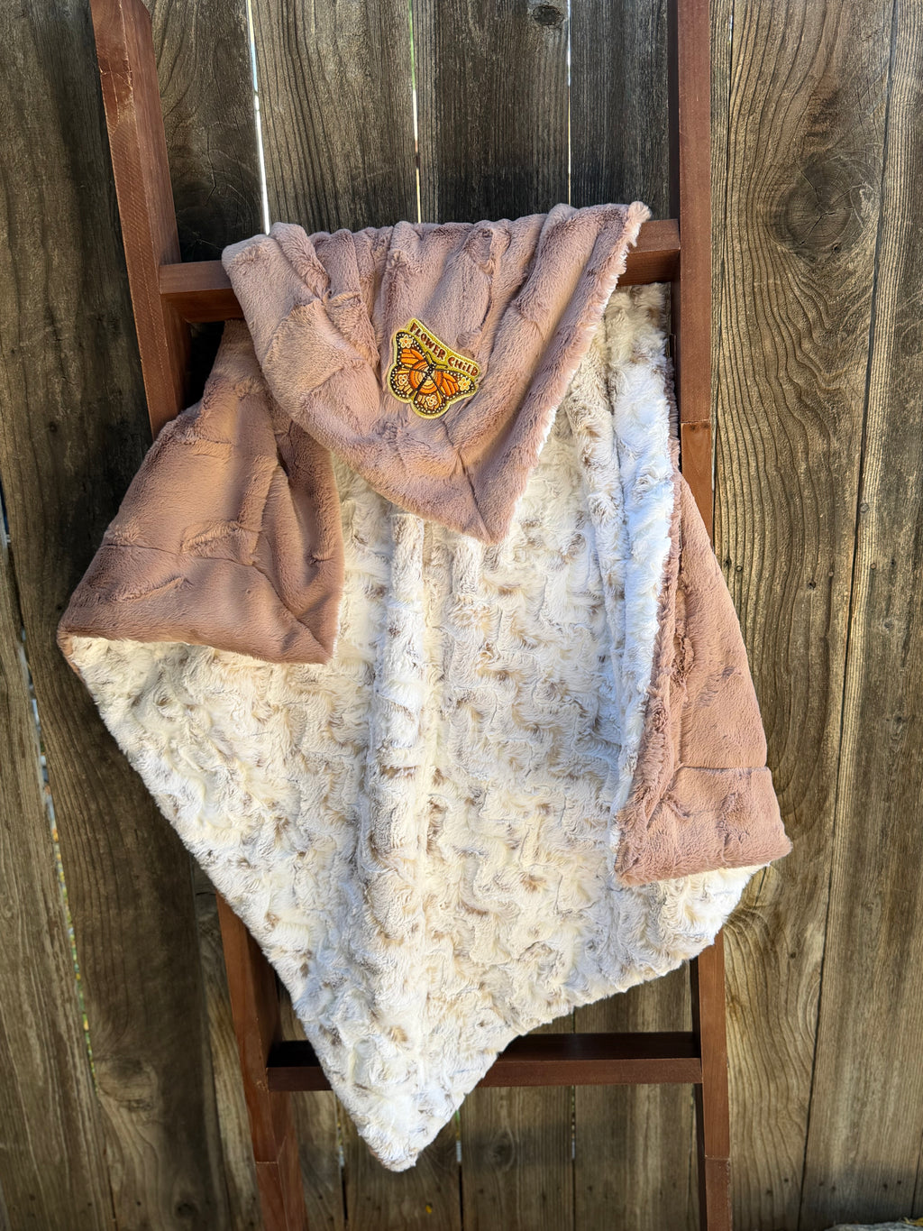 🦋 Flower Child Minky Baby Blanket