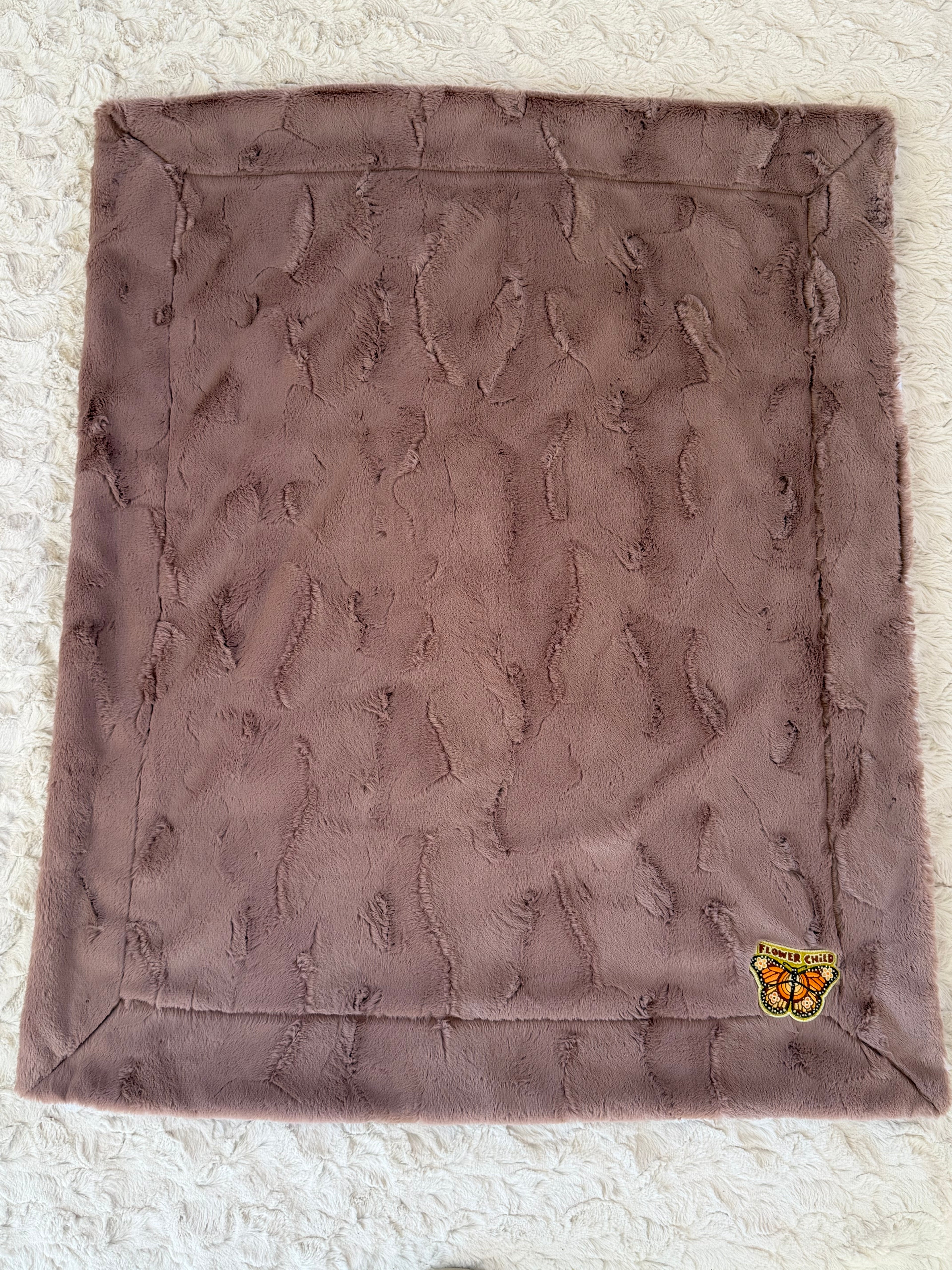 🦋 Flower Child Minky Baby Blanket