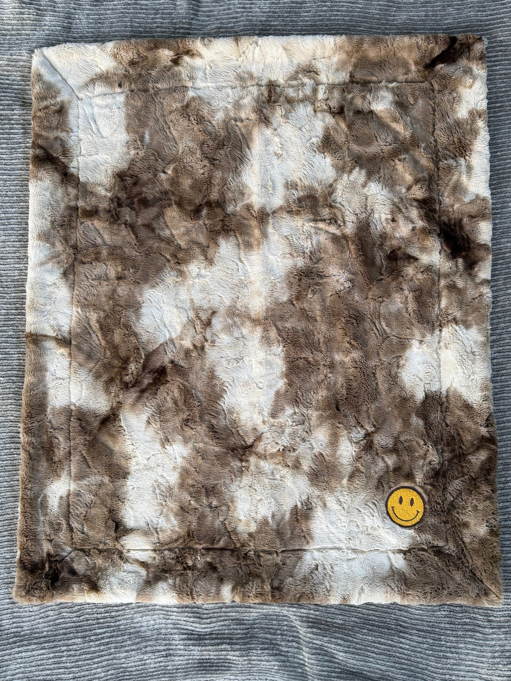 Boho Smiley Snuggle Blanket 🤎😊✨