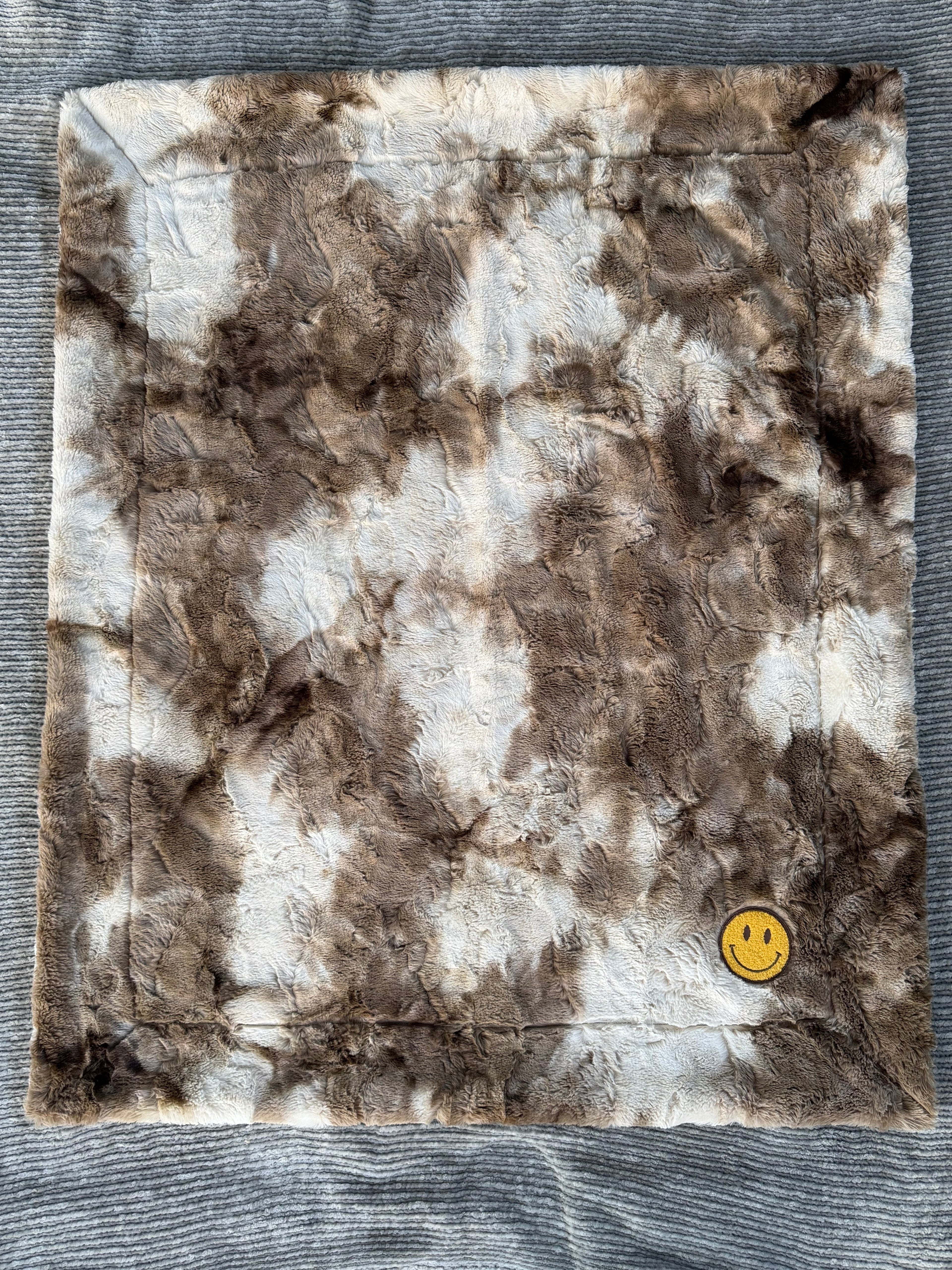 Boho Smiley Snuggle Blanket 🤎😊✨