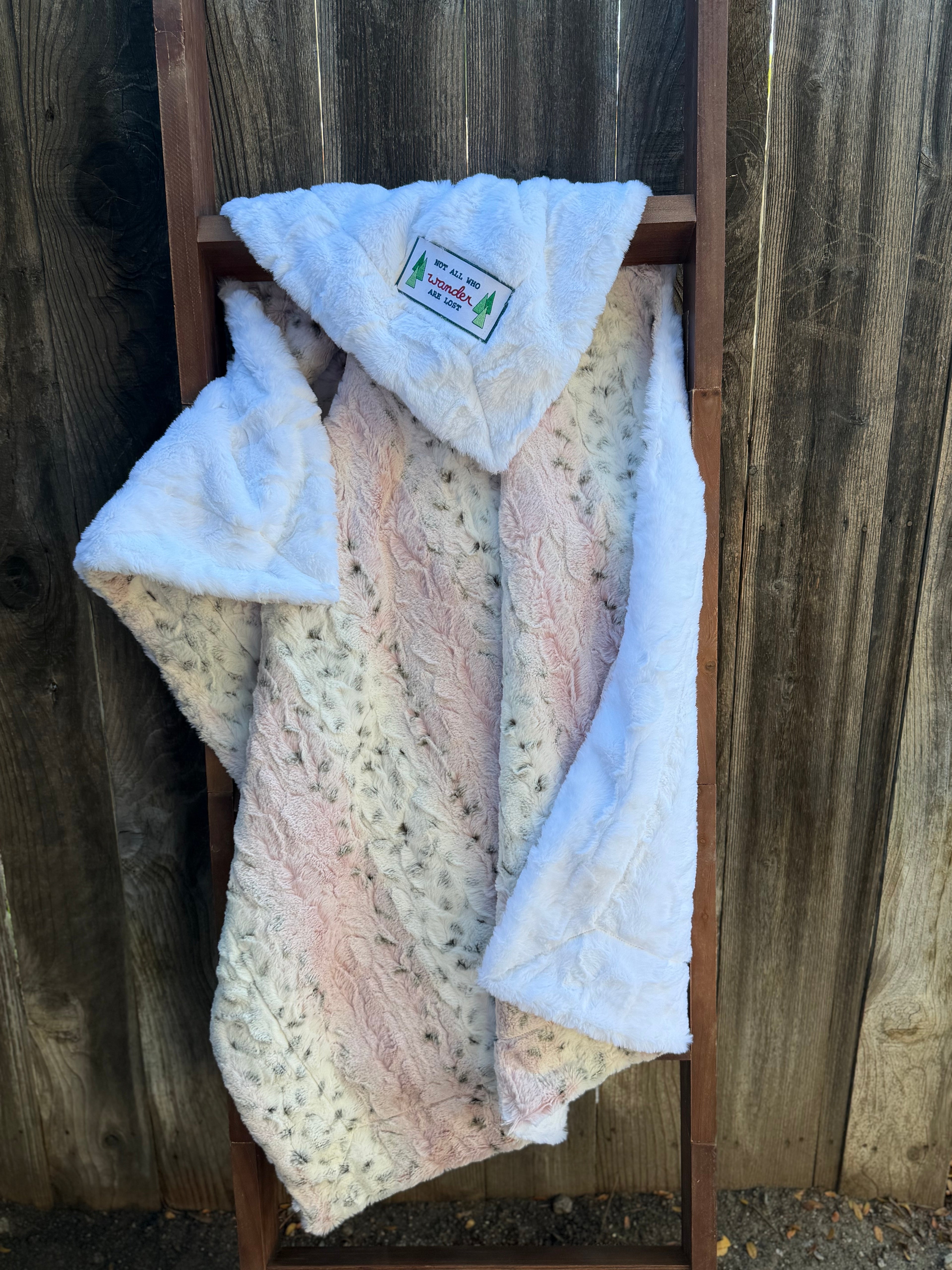 Not All Who Wander Are Lost 🌲 Minky Baby/Toddler Blanket