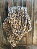 Book Worm Minky Throw Blanket