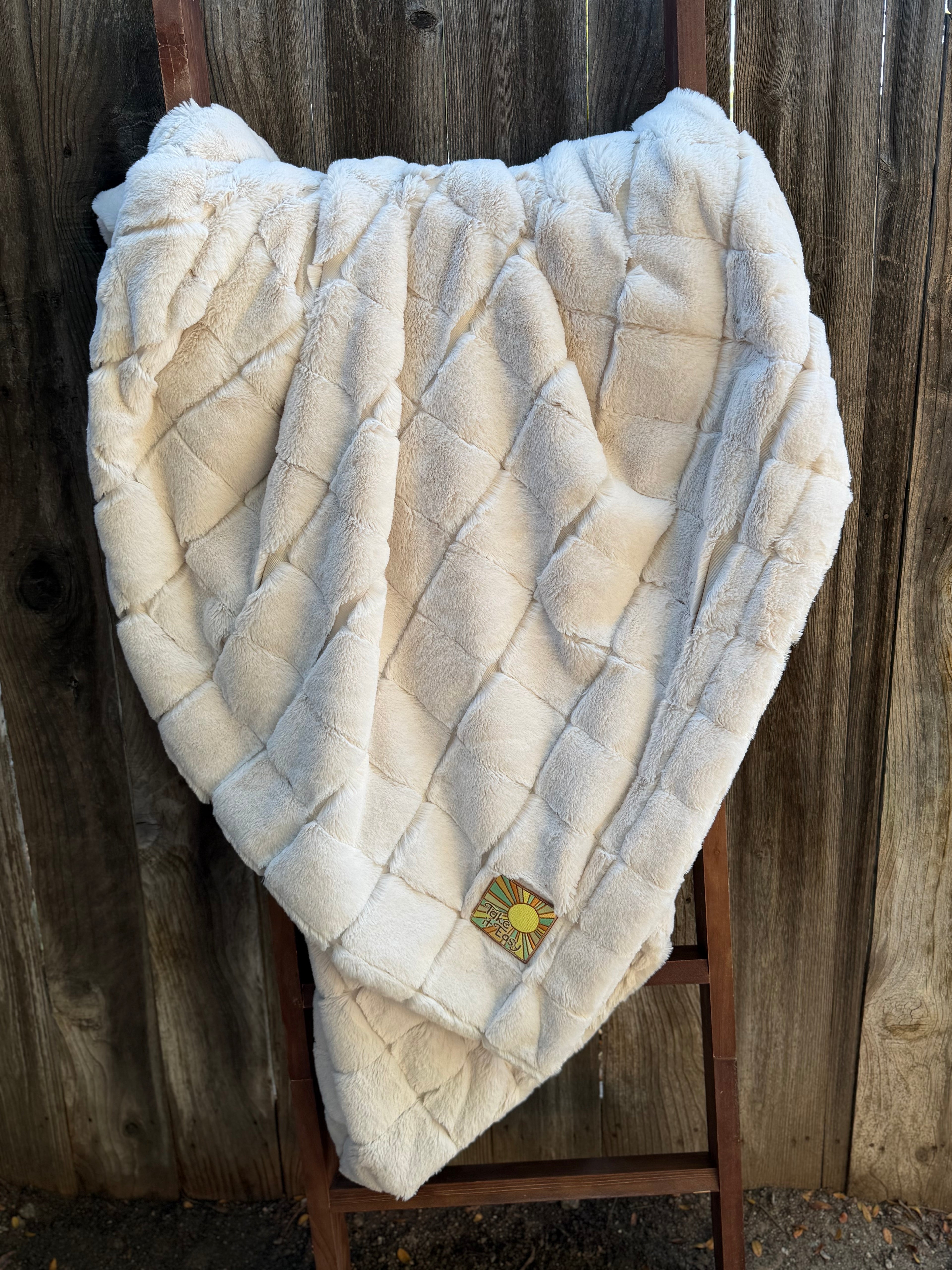 Take It Easy Minky Throw Blanket