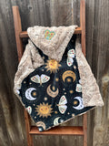 Free Spirit Celestial Minky Blanket 🦋🌙 (Baby Size)