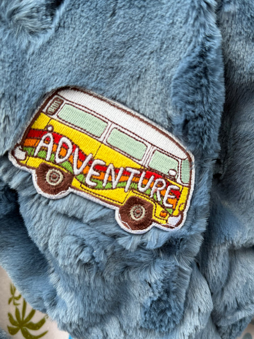 Beach Adventure Minky Blanket 🚐🌊 (Baby Size)