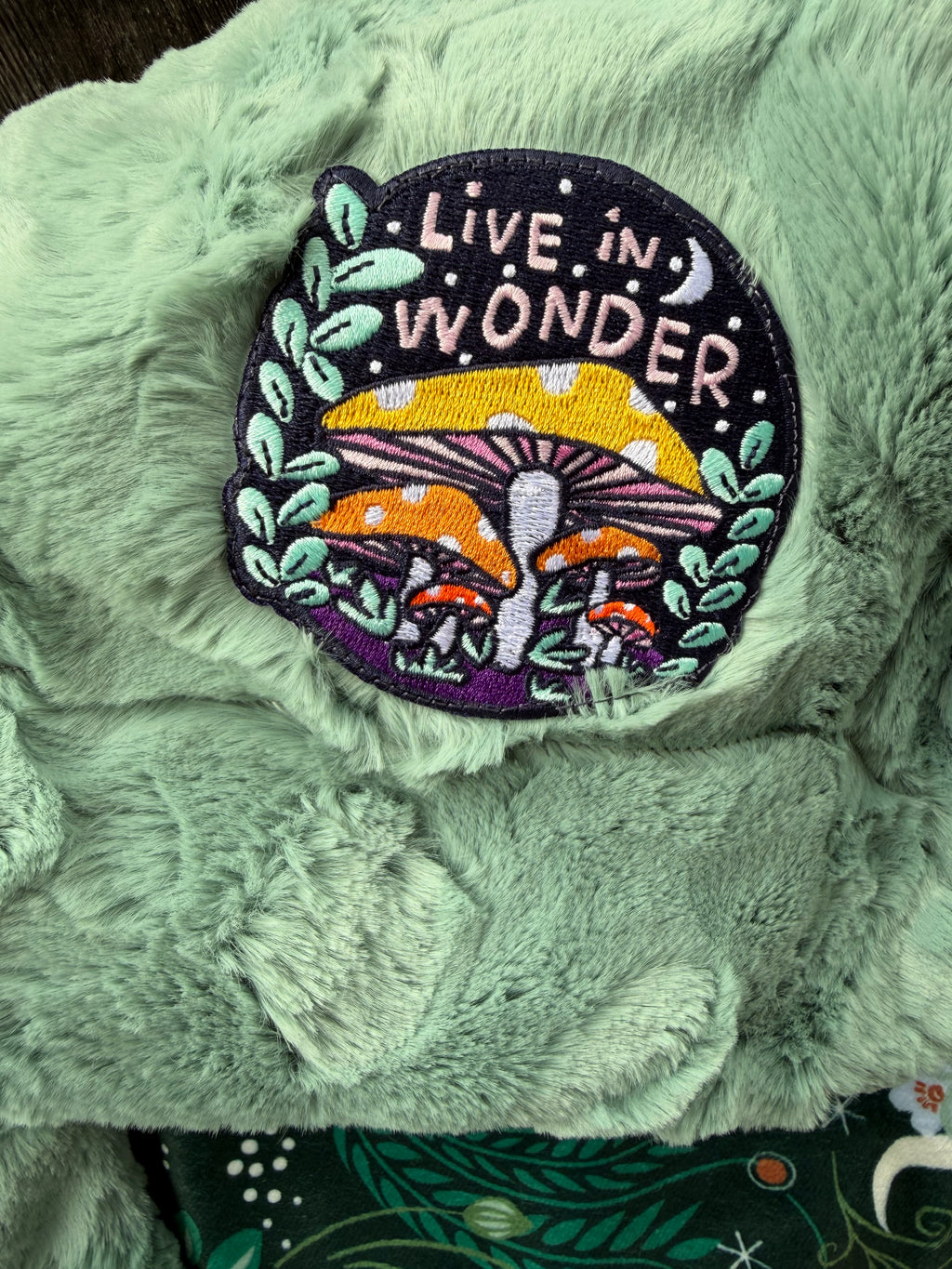 Live in Wonder Minky Blanket 🍄🌙 (Baby Size)
