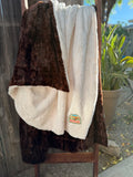 Hippie By Nature Minky Blanket 🌲🤎 (Adult Size)