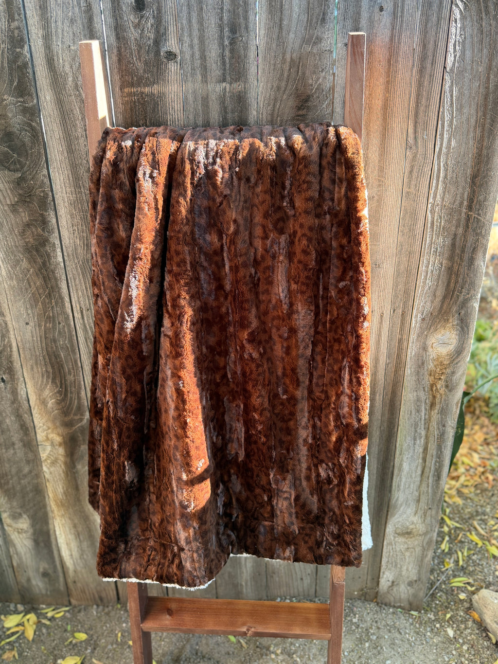 Hippie By Nature Minky Blanket 🌲🤎 (Adult Size)