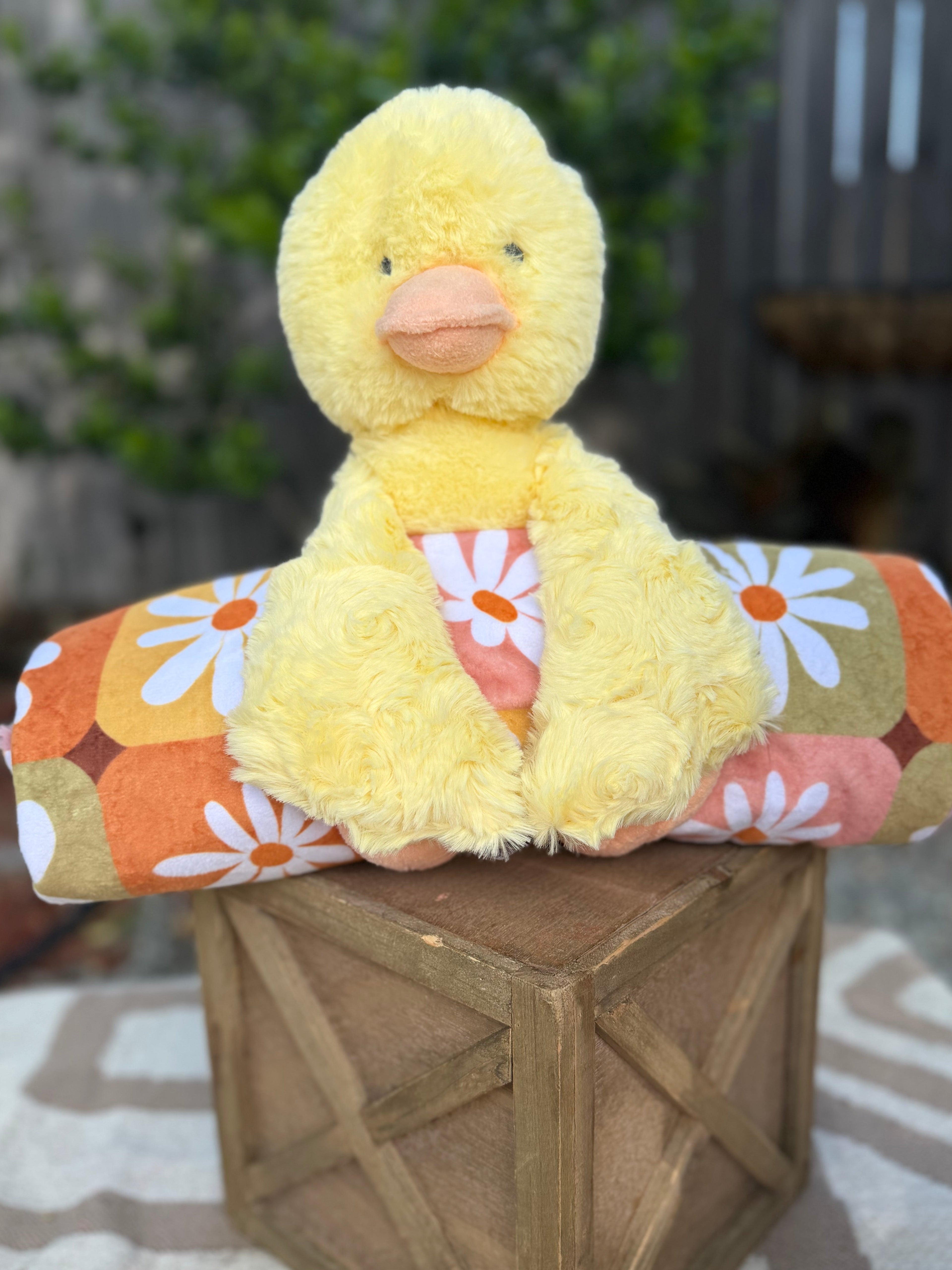 Stuffed Animal Baby Blanket Gift Set | Choose Animal & Blanket