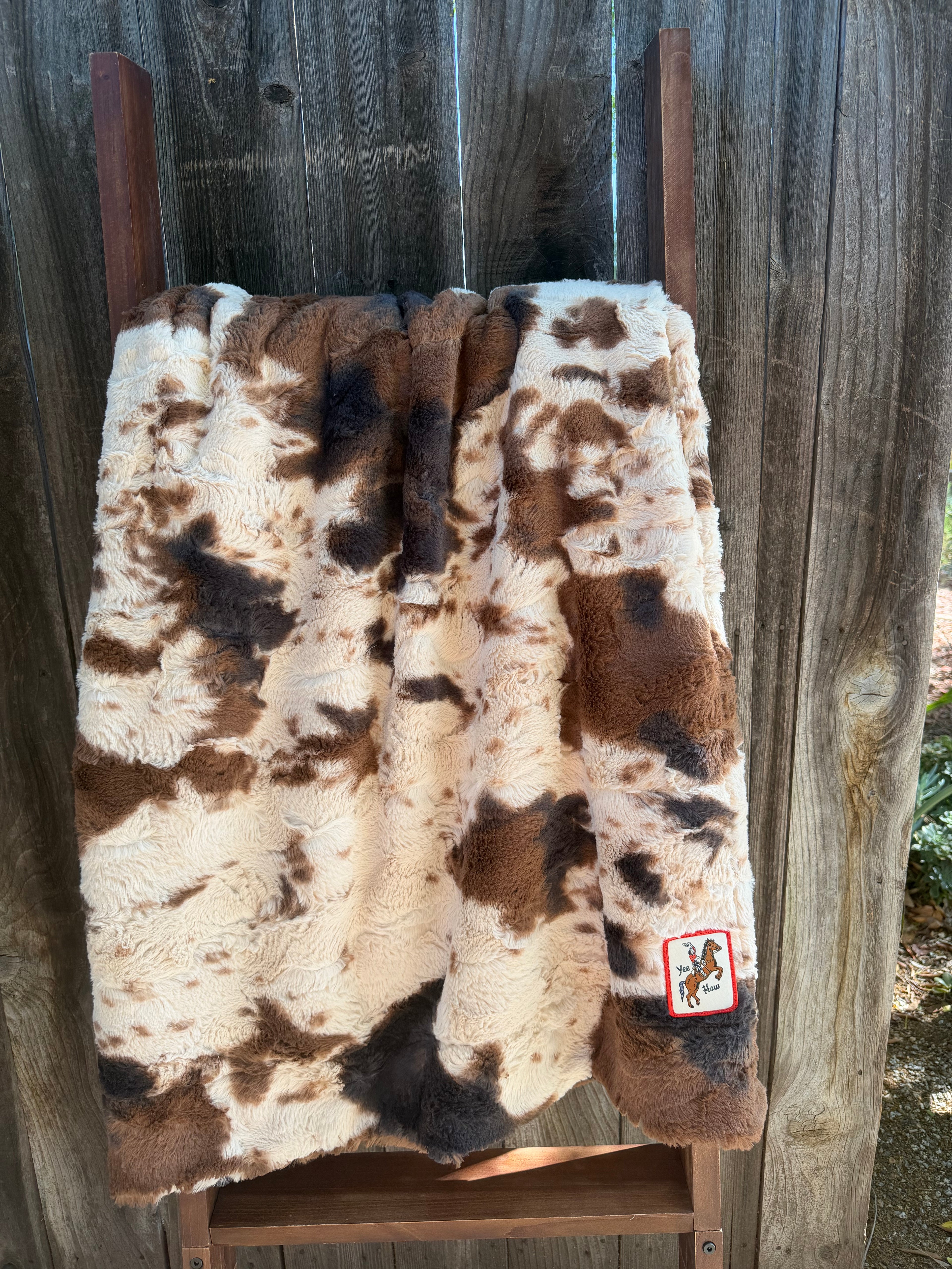Cowhide Throw Blanket