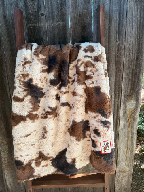 Cowhide Throw Blanket