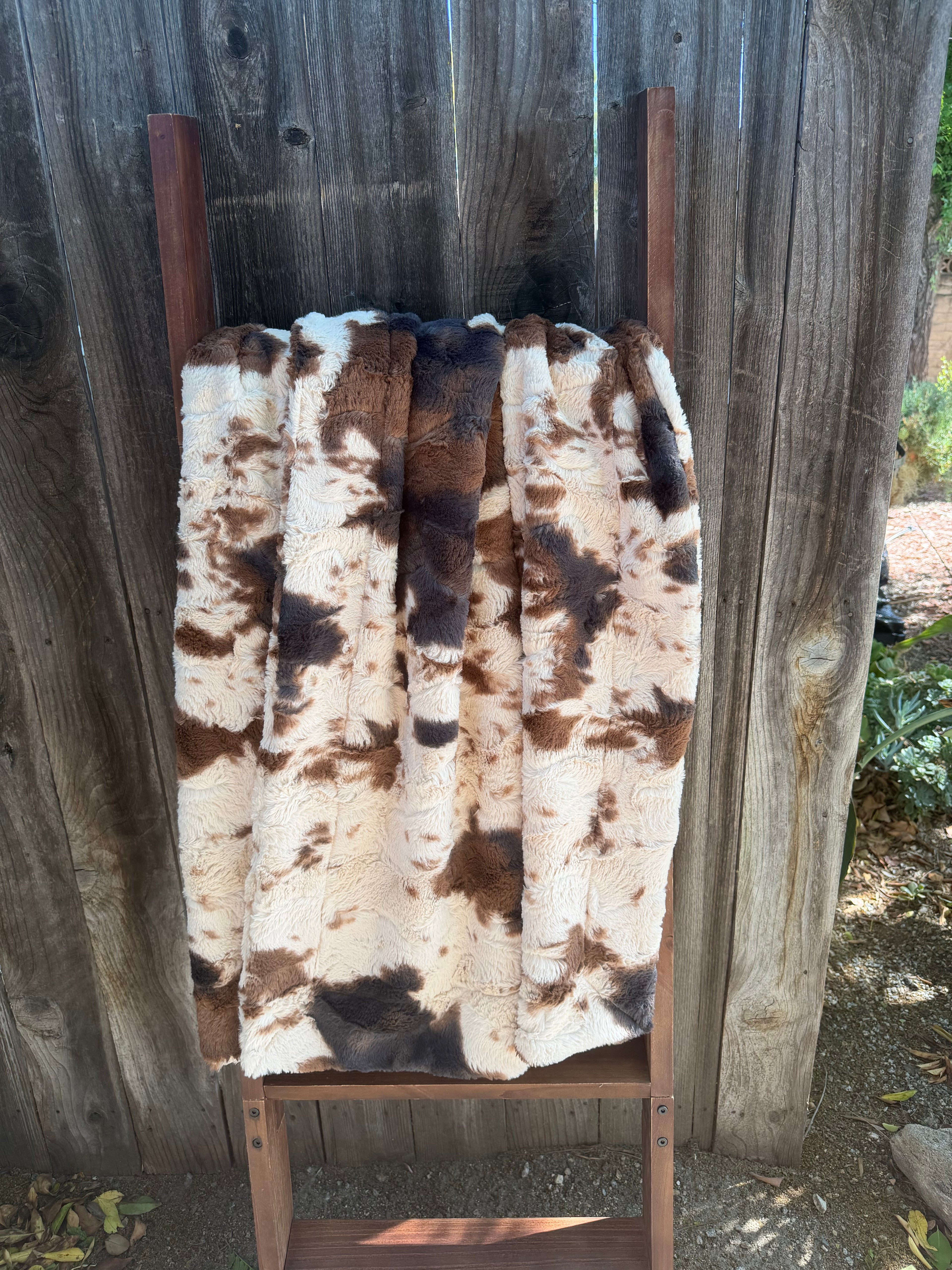 Cowhide Throw Blanket