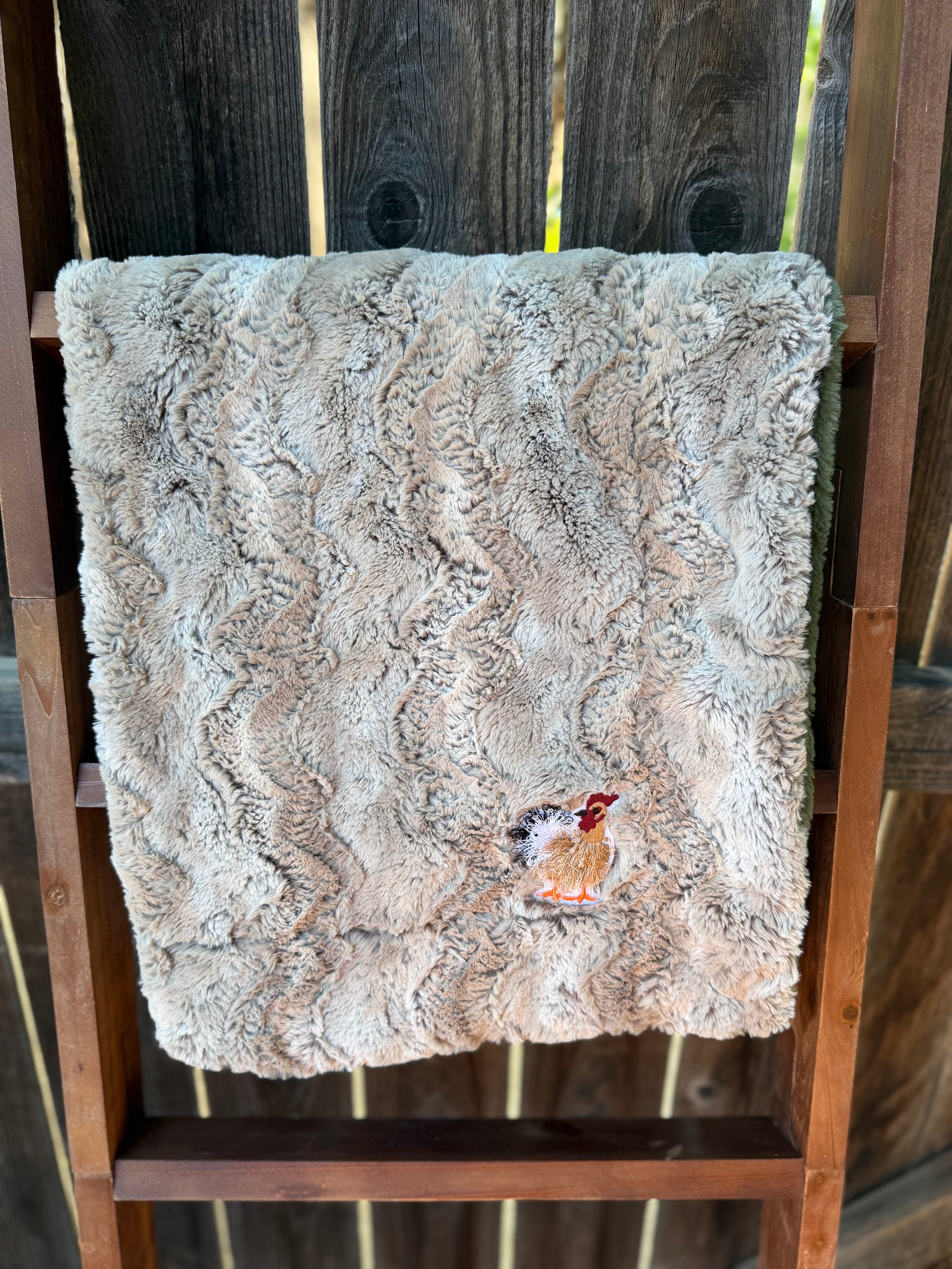 Sandshell Rooster Baby Blanket 🐓