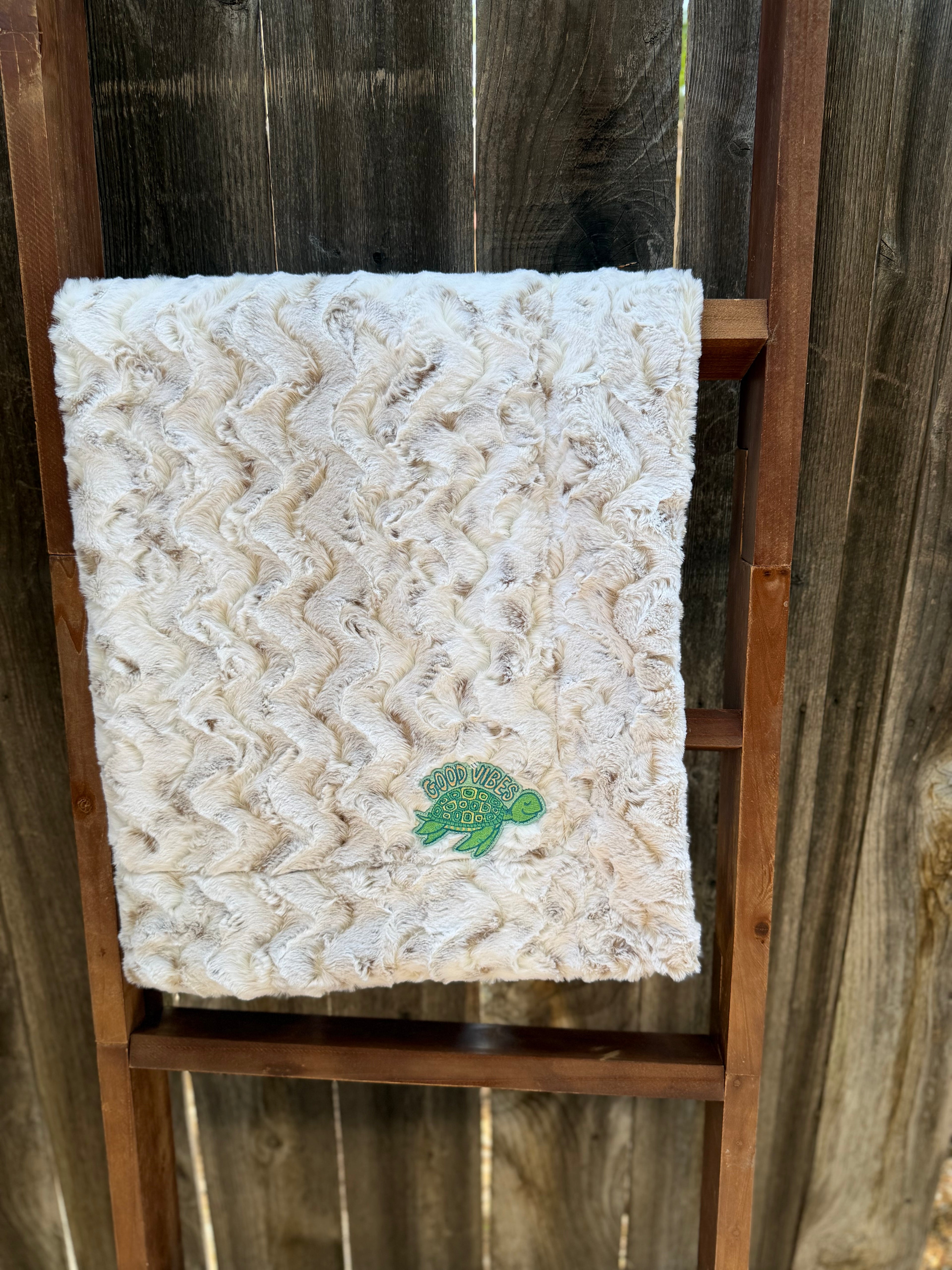Good Vibes Baby Blanket 🐢✨