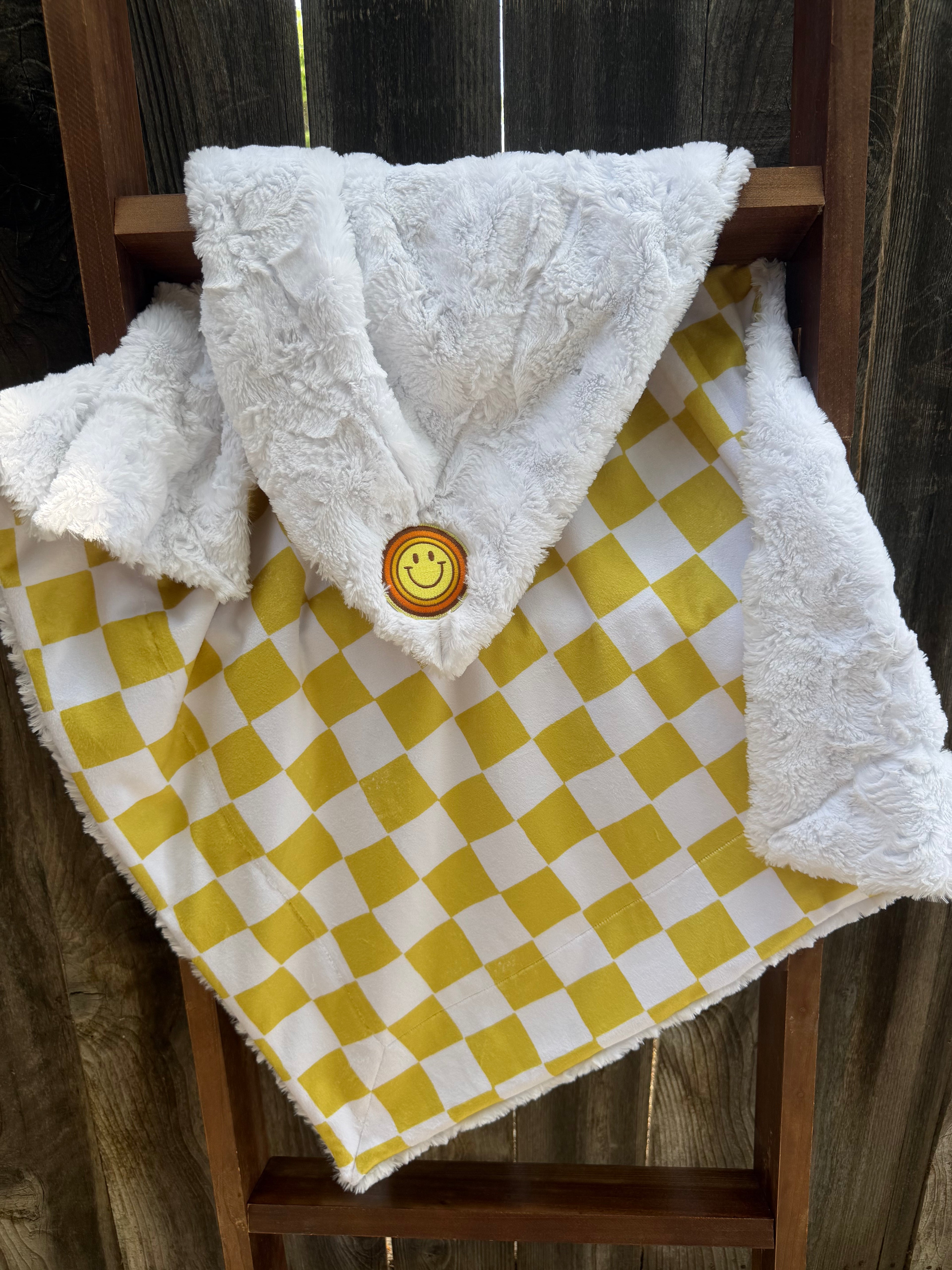 Golden Sunshine Baby Minky Blanket ☀️💛