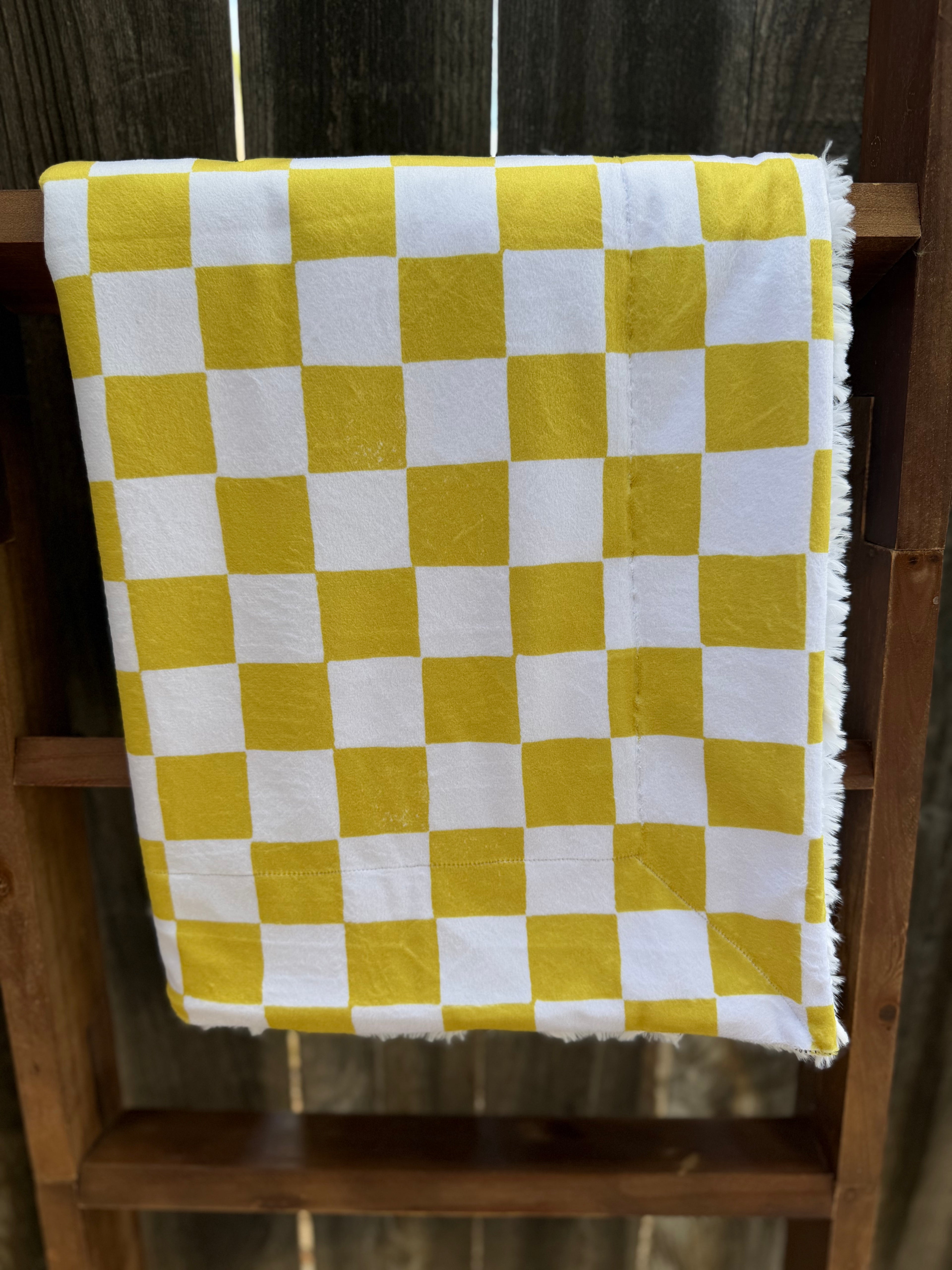 Golden Sunshine Baby Minky Blanket ☀️💛